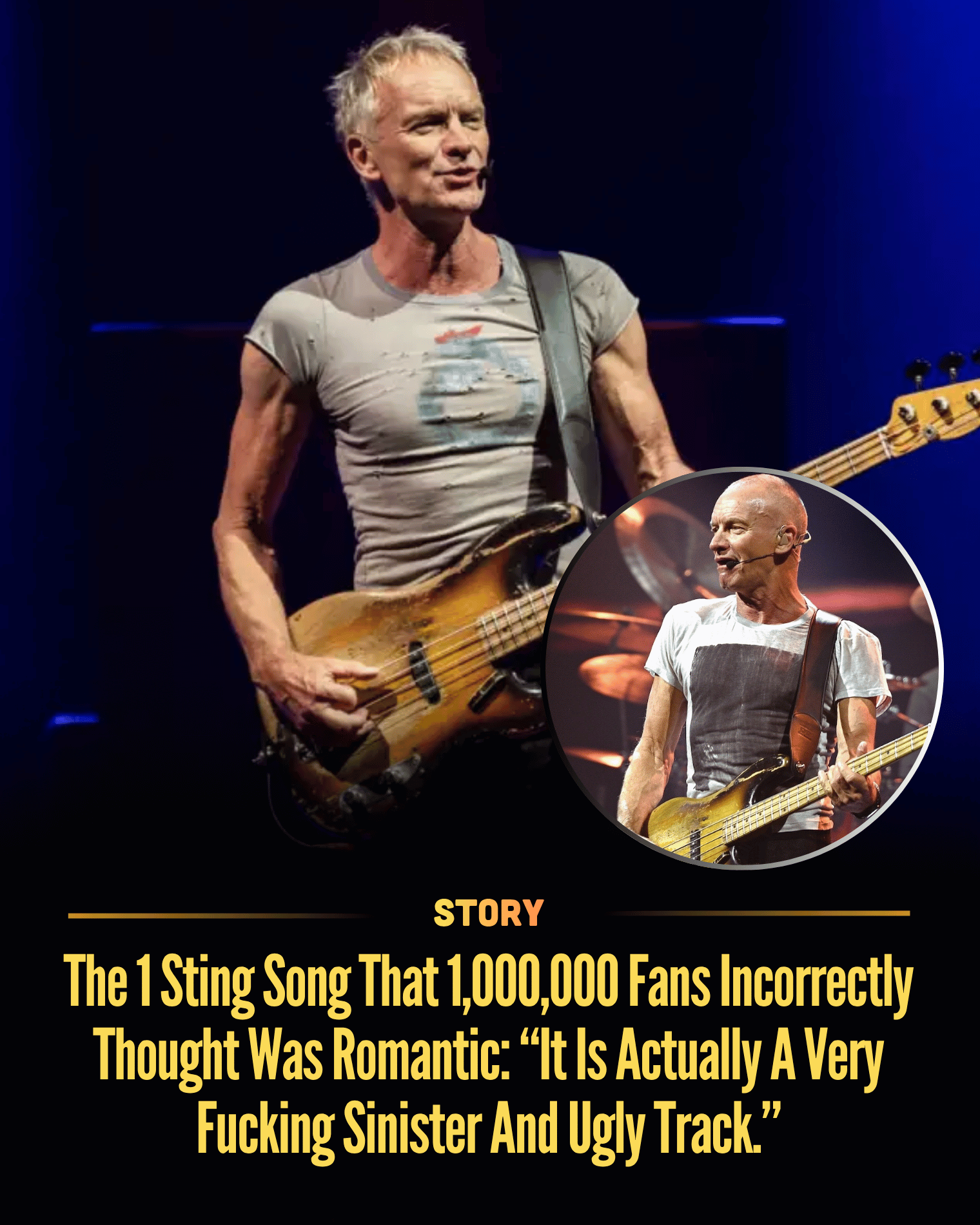 The 1 Sting Song That 1,000,000 Fans Incorrectly Thought Was Romantic: “It Is Actually A Very Fucking Sinister And Ugly Track.”