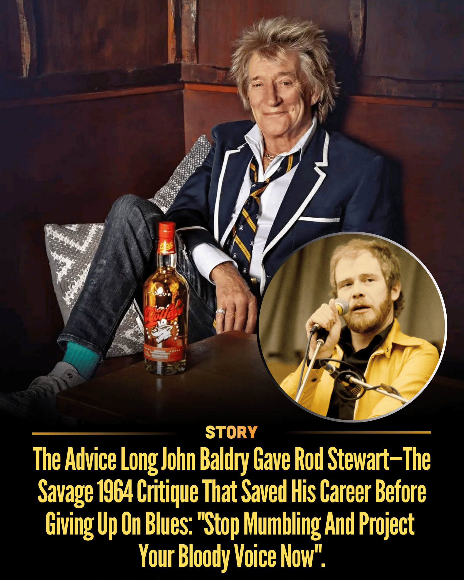The Advice Long John Baldry Gave Rod Stewart—The Savage 1964 Critique That Saved His Career Before Giving Up On Blues: “Stop Mumbling And Project Your Bloody Voice Now”.