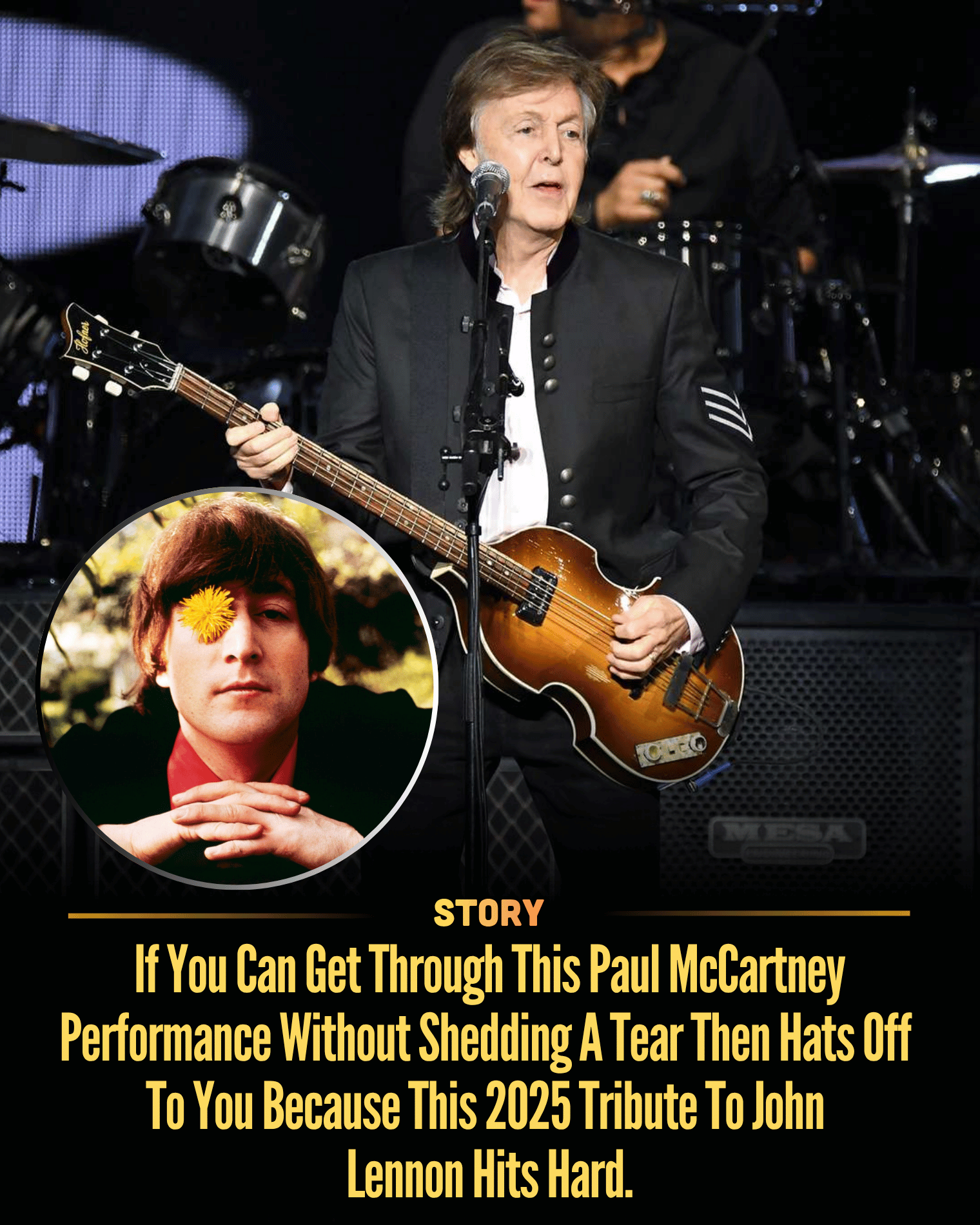 If You Can Get Through This Paul McCartney Performance Without Shedding A Tear Then Hats Off To You Because This 2025 Tribute To John Lennon Hits Hard.