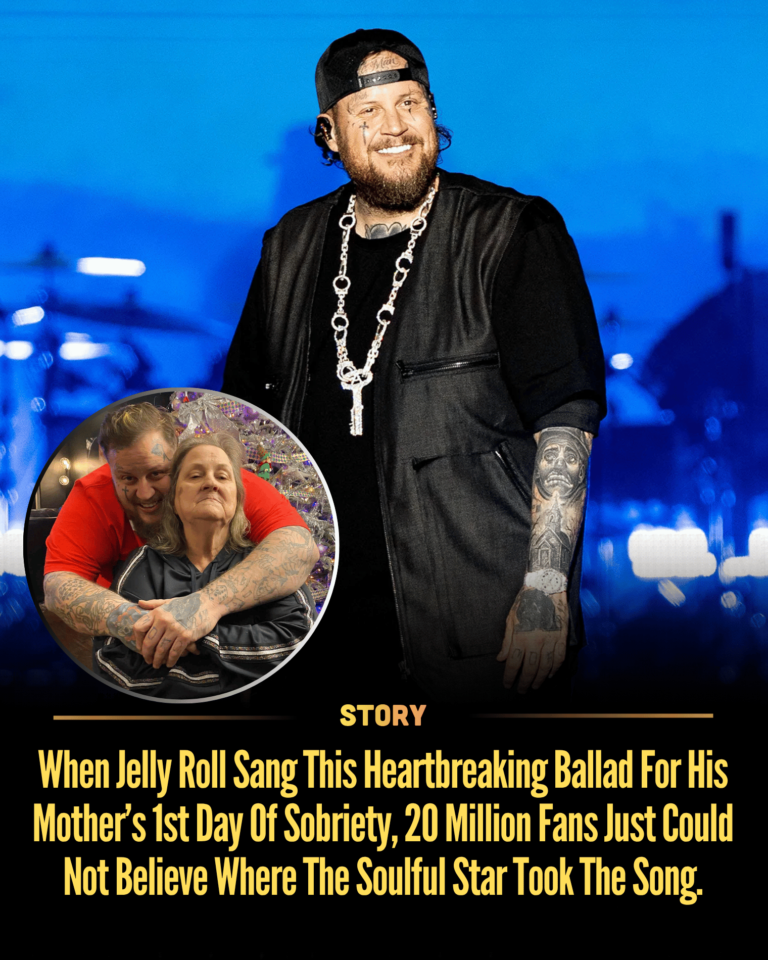 When Jelly Roll Sang This Heartbreaking Ballad For His Mother’s 1st Day Of Sobriety, 20 Million Fans Just Could Not Believe Where The Soulful Star Took The Song.