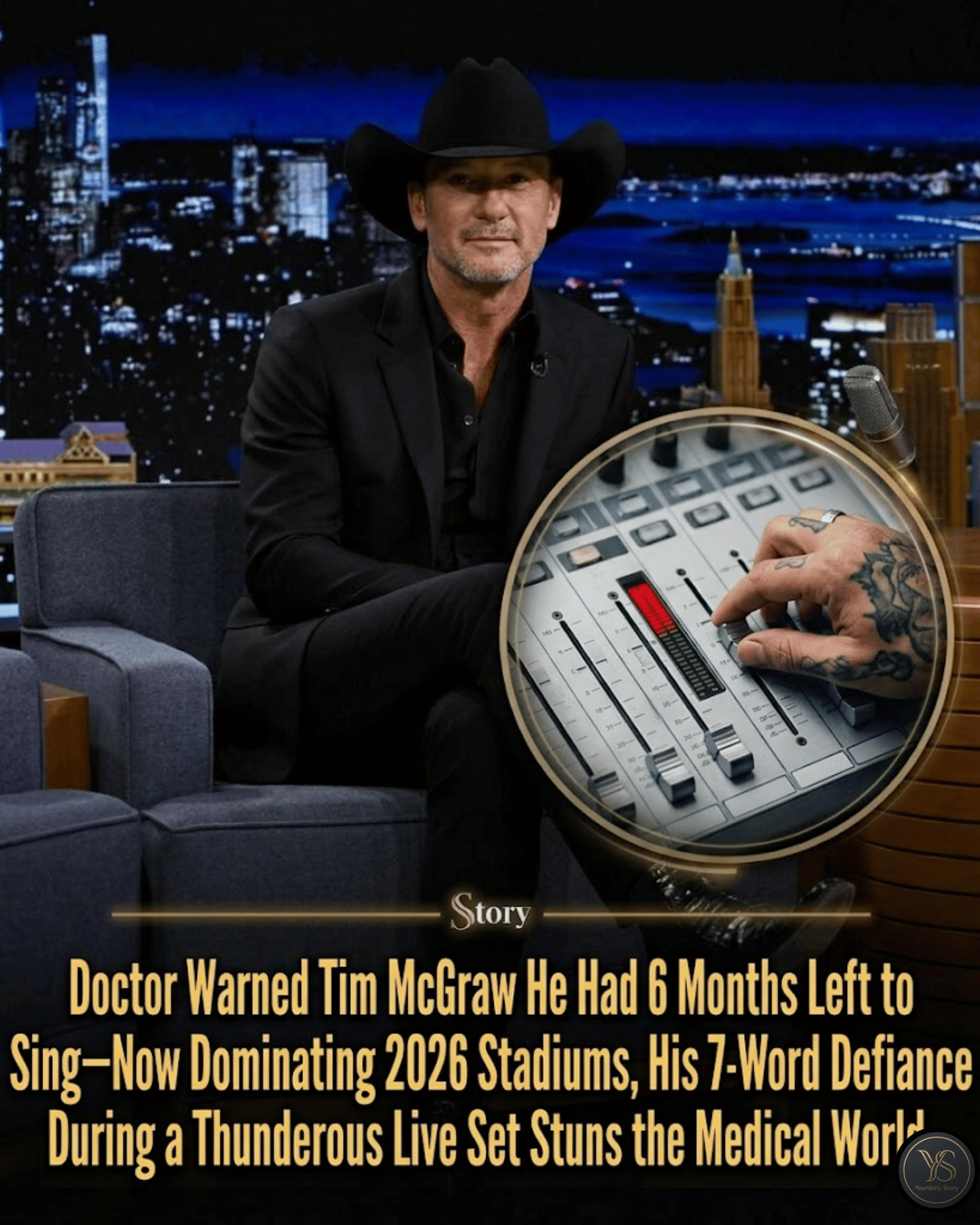 Doctor Warned Tim McGraw He Had 6 Months Left to Sing—Now Dominating 2026 Stadiums, His 7-Word Defiance During a Thunderous Live Set Stuns the Medical World.