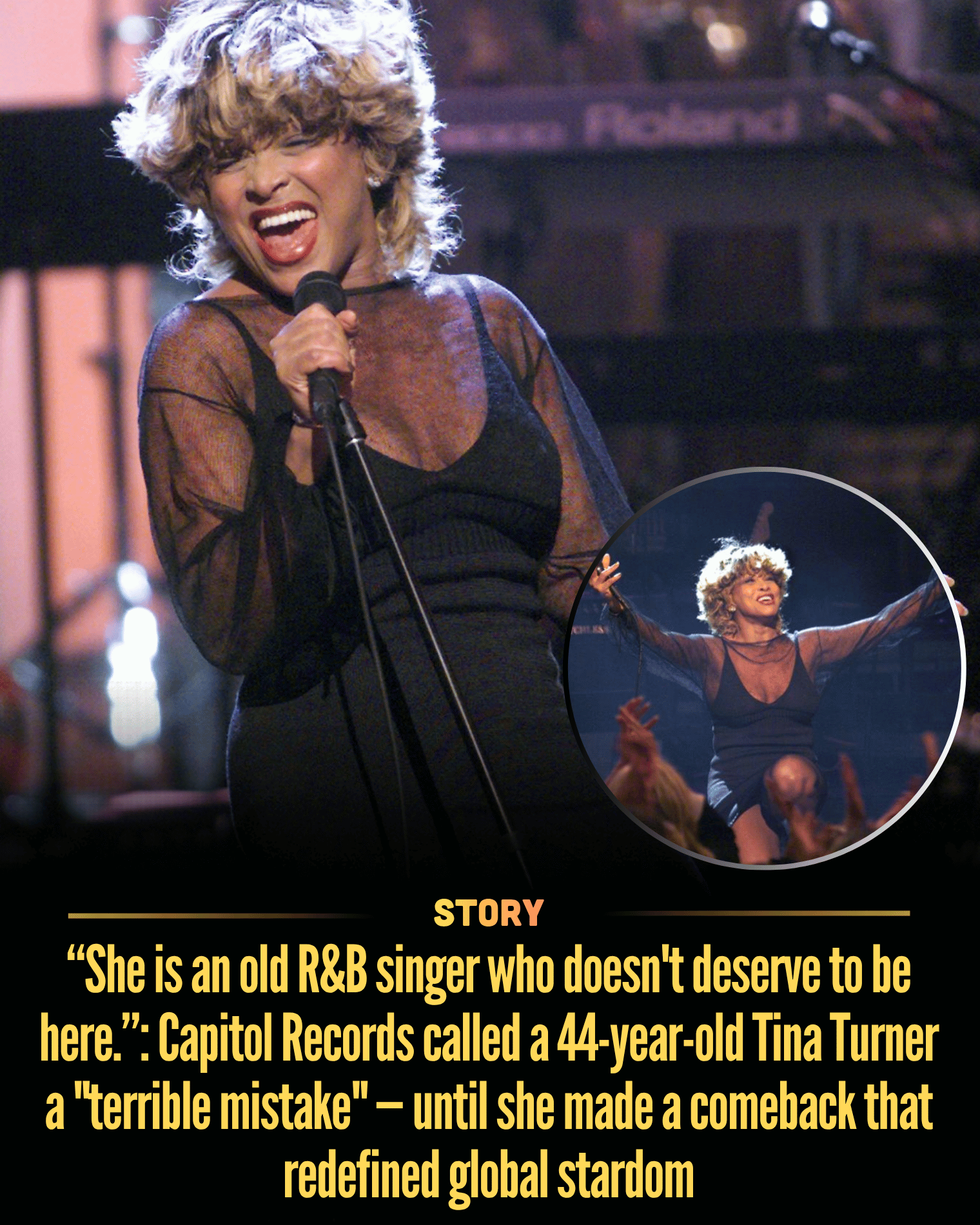 “She is an old R&B singer who doesn’t deserve to be here.”: Capitol Records called a 44-year-old Tina Turner a “terrible mistake” — until she made a comeback that redefined global stardom