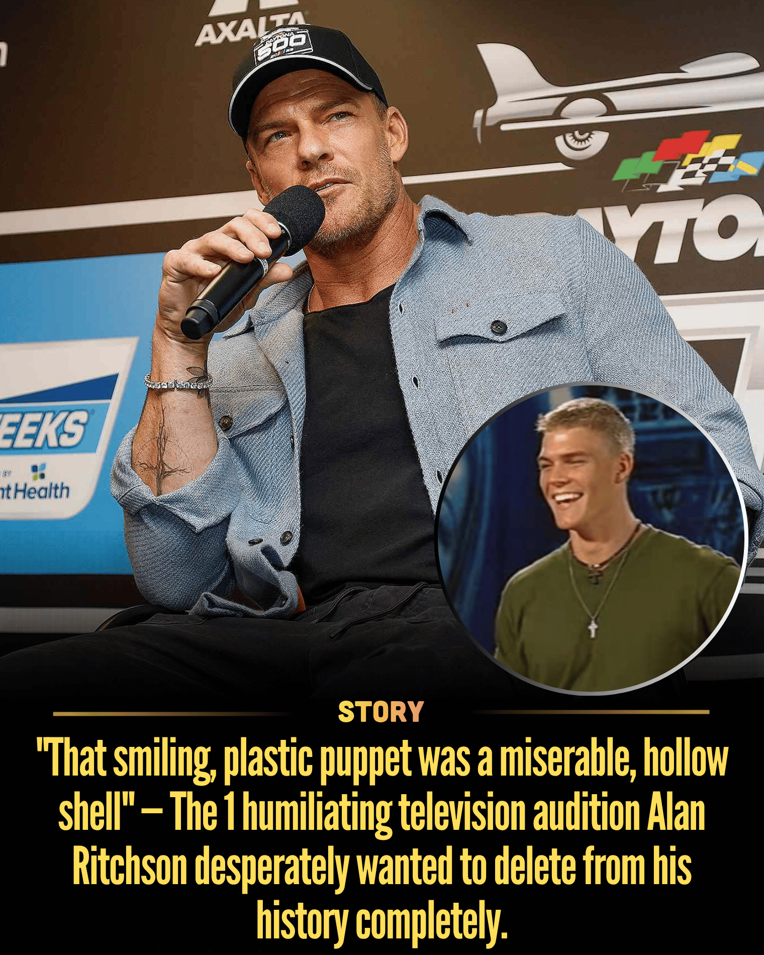 “That smiling, plastic puppet was a miserable, hollow shell” — The 1 humiliating television audition Alan Ritchson desperately wanted to delete from his history completely.