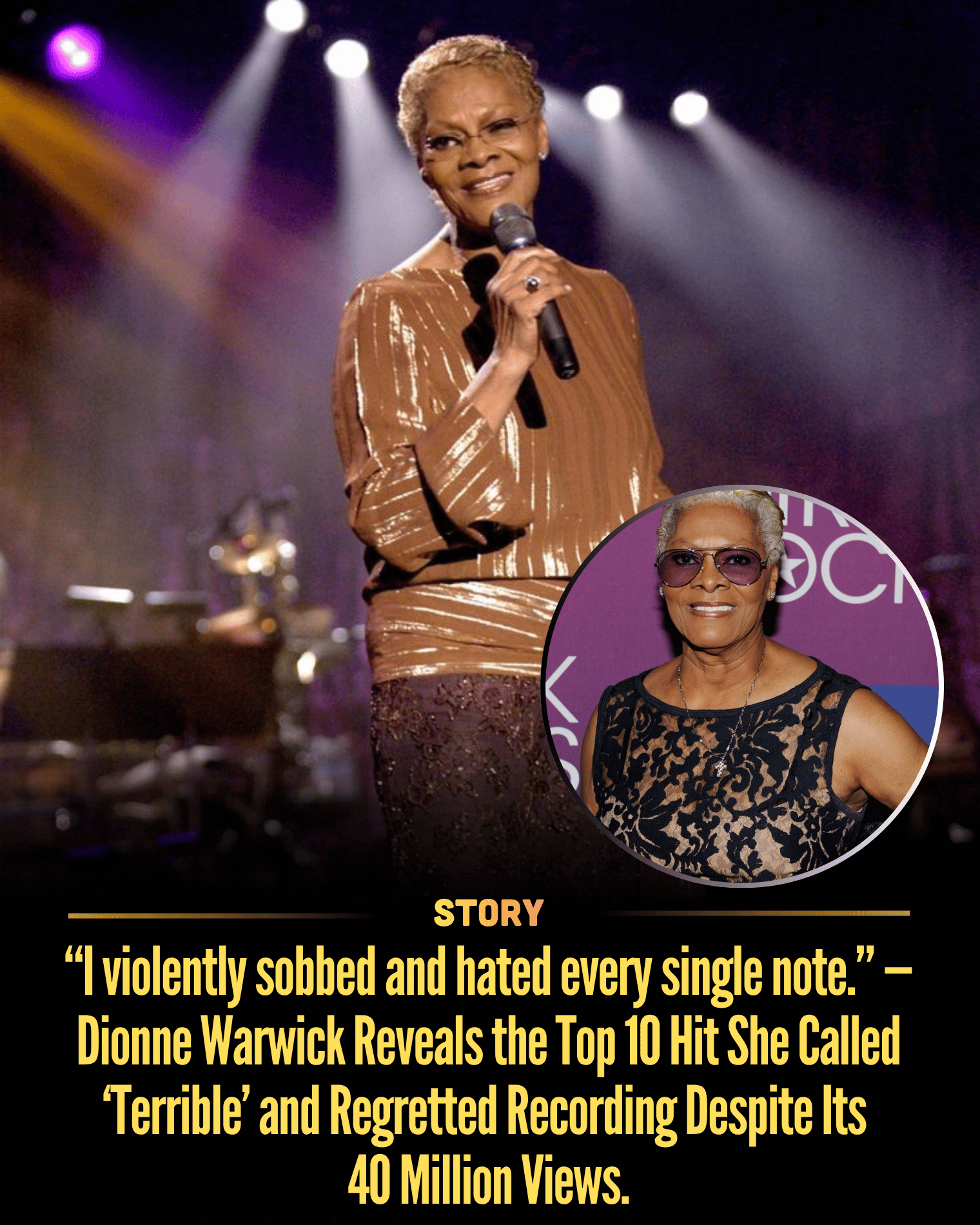 “I violently sobbed and hated every single note.” — Dionne Warwick Reveals the Top 10 Hit She Called ‘Terrible’ and Regretted Recording Despite Its 40 Million Views.