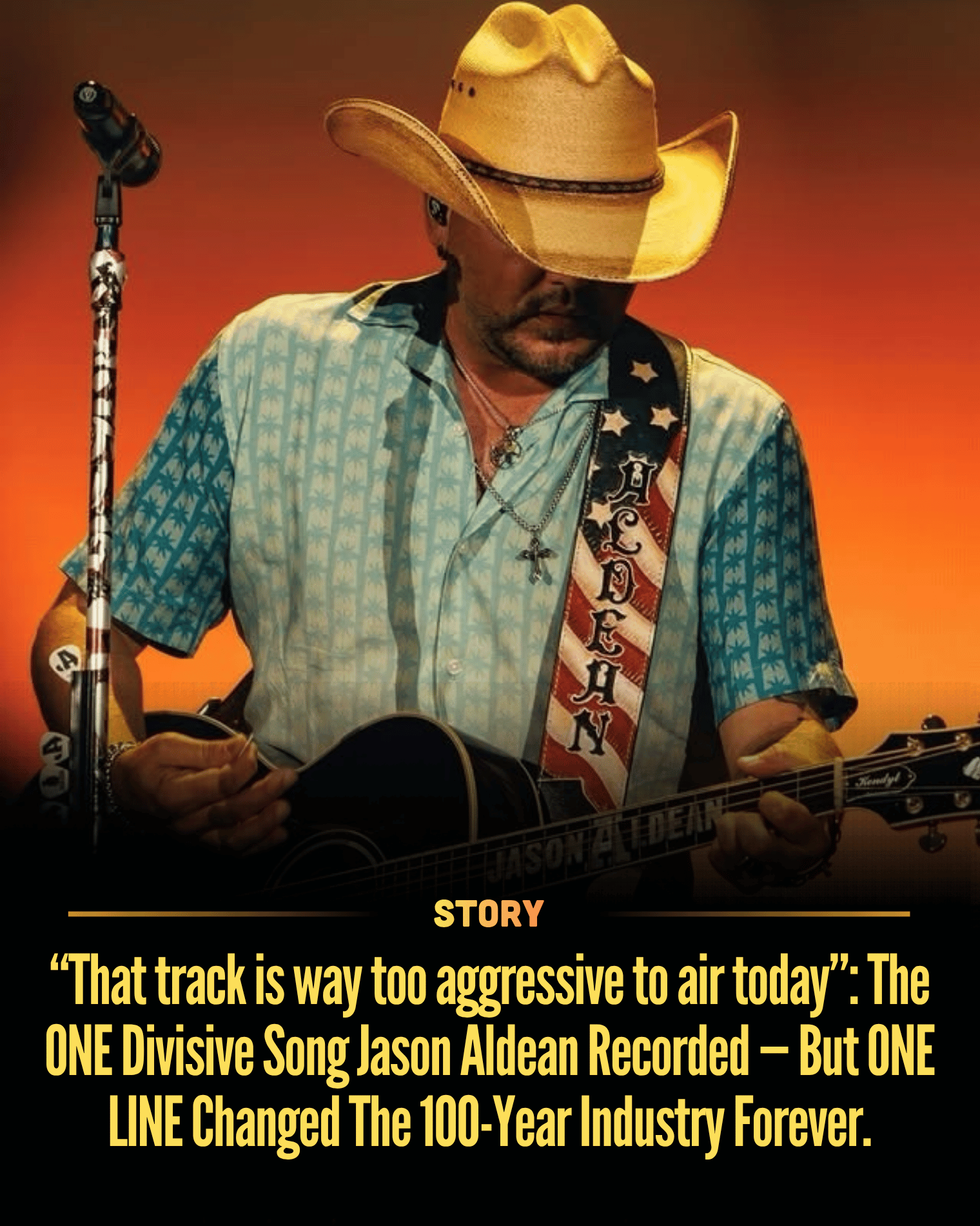 “That track is way too aggressive to air today”: The ONE Divisive Song Jason Aldean Recorded — But ONE LINE Changed The 100-Year Industry Forever.