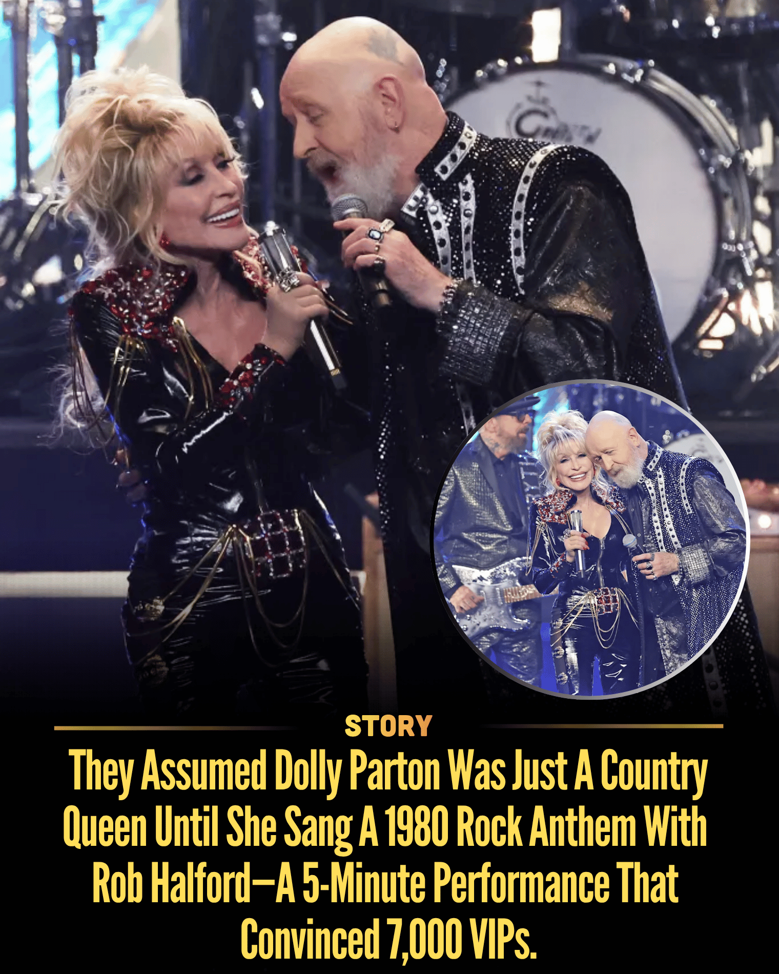 They Assumed Dolly Parton Was Just A Country Queen Until She Sang A 1980 Rock Anthem With Rob Halford—A 5-Minute Performance That Convinced 7,000 VIPs.