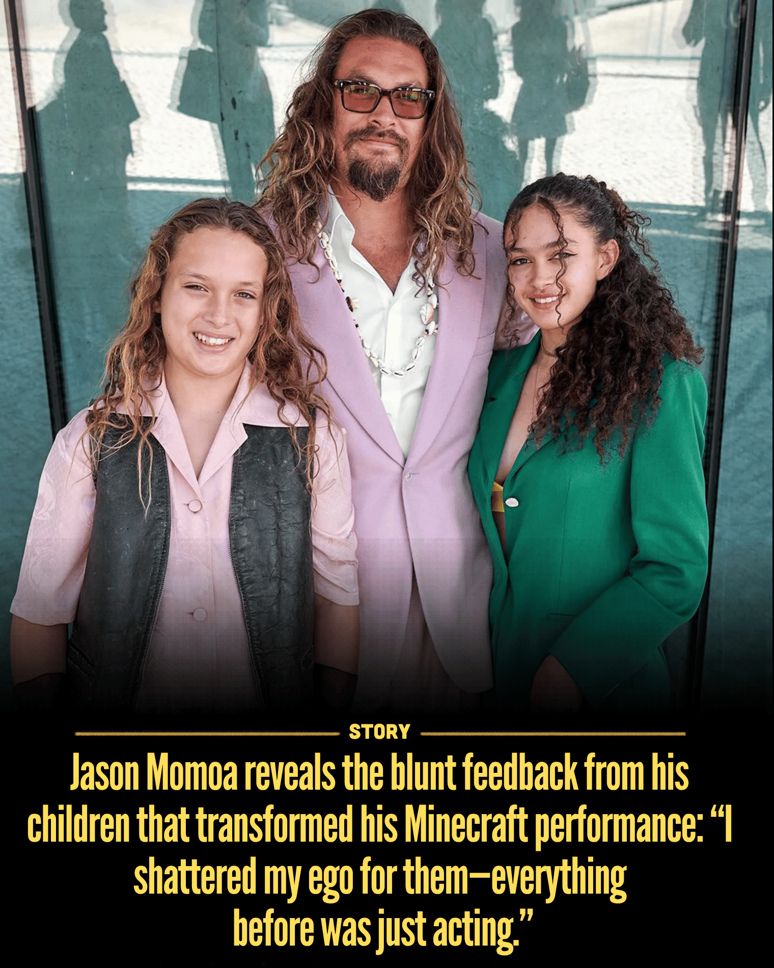Jason Momoa reveals the blunt feedback from his children that transformed his Minecraft performance: “I shattered my ego for them—everything before was just acting.”