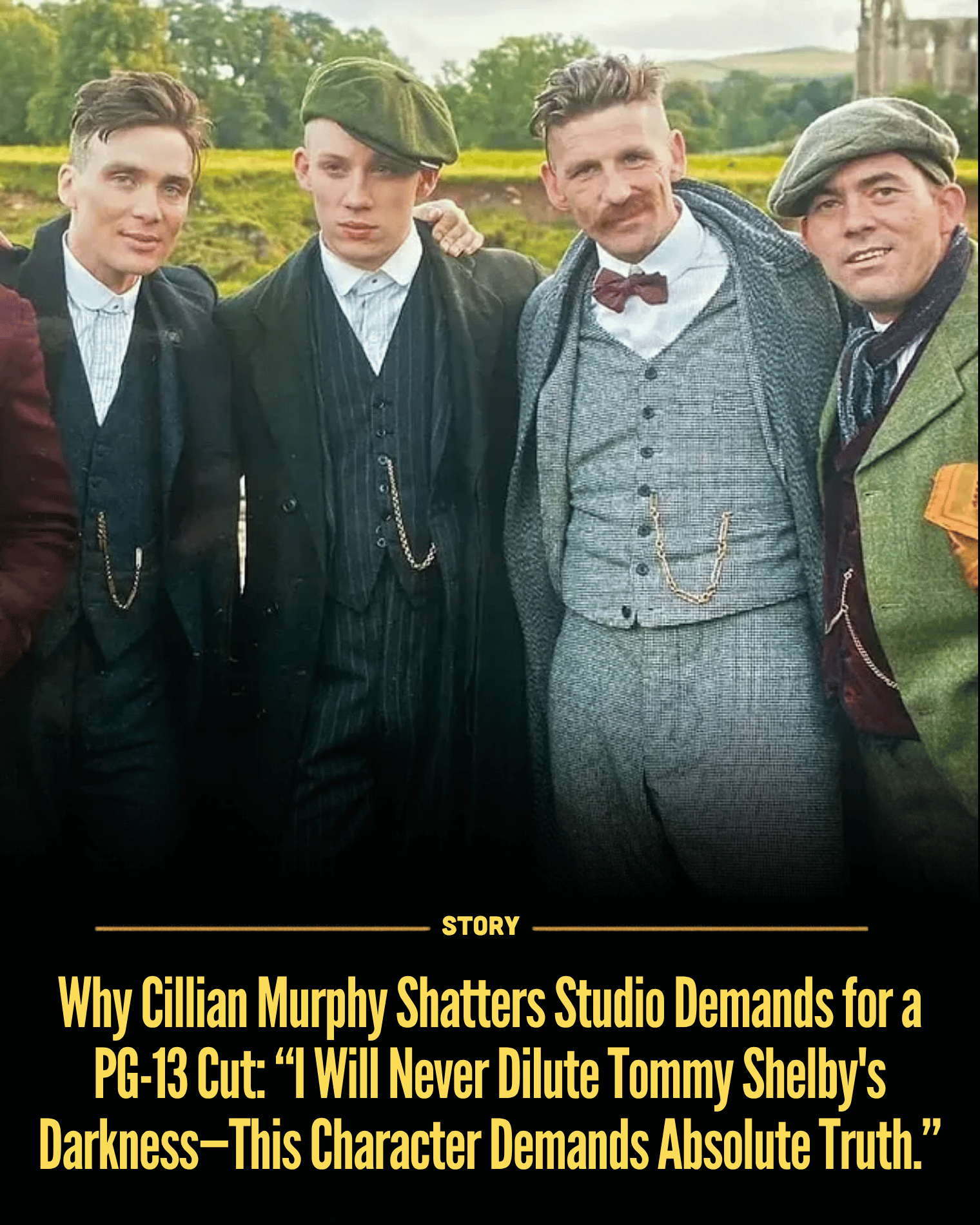 Why Cillian Murphy Shatters Studio Demands for a PG-13 Cut: “I Will Never Dilute Tommy Shelby’s Darkness—This Character Demands Absolute Truth.”