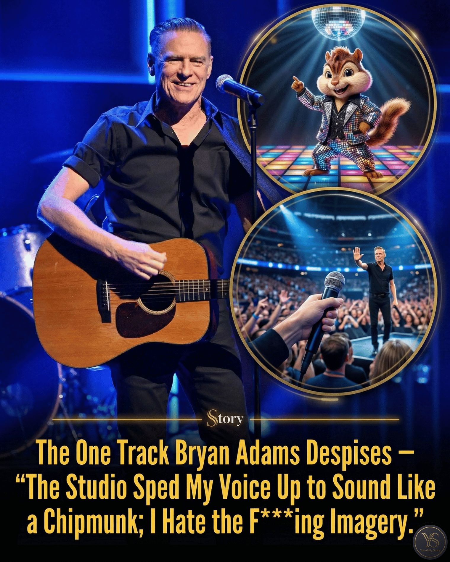 The One Track Bryan Adams Despises — “The Studio Sped My Voice Up to Sound Like a Chipmunk; I Hate the F***ing Imagery.”