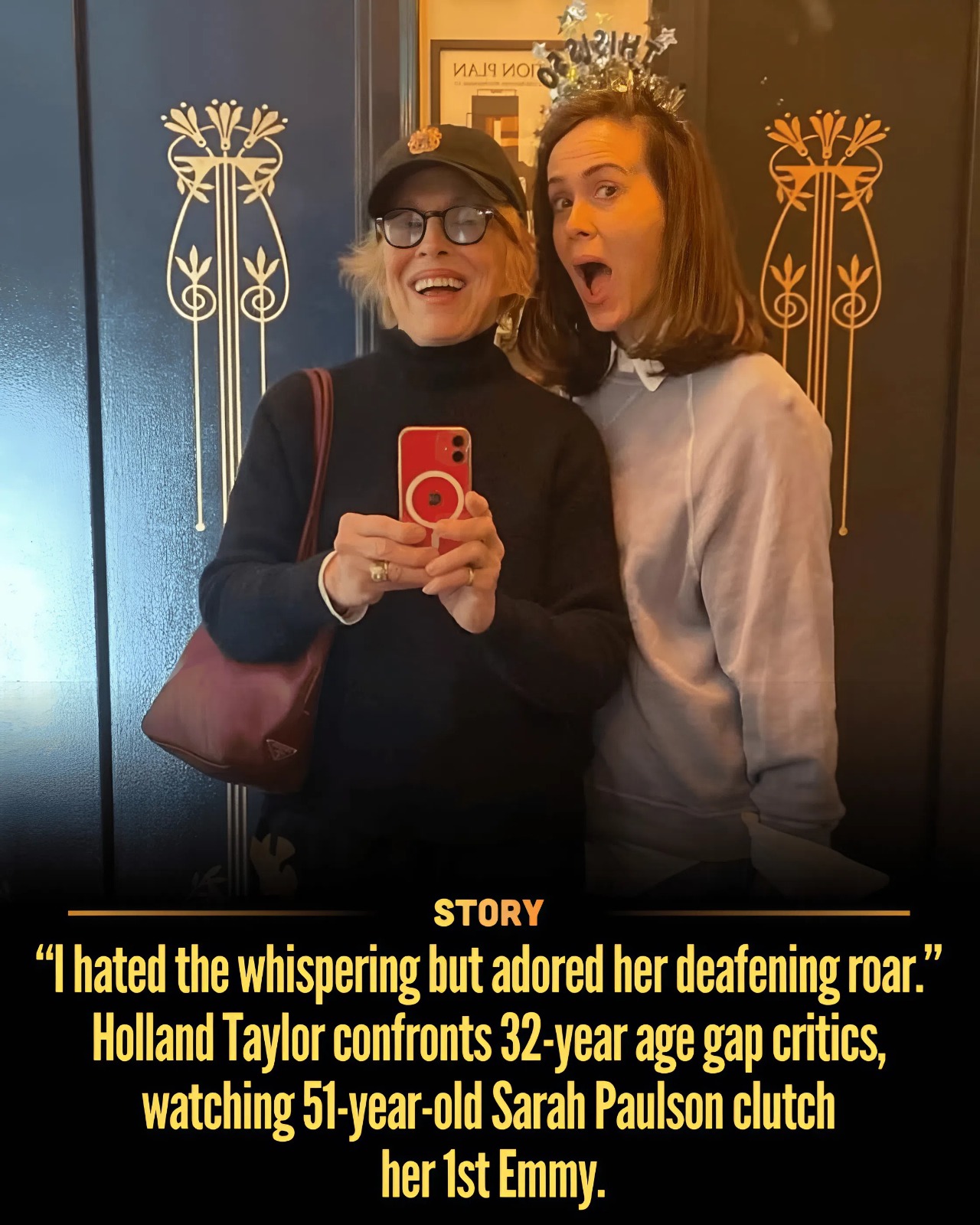 “I hated the whispering but adored her deafening roar.” Holland Taylor confronts 32-year age gap critics, watching 51-year-old Sarah Paulson clutch her 1st Emmy.