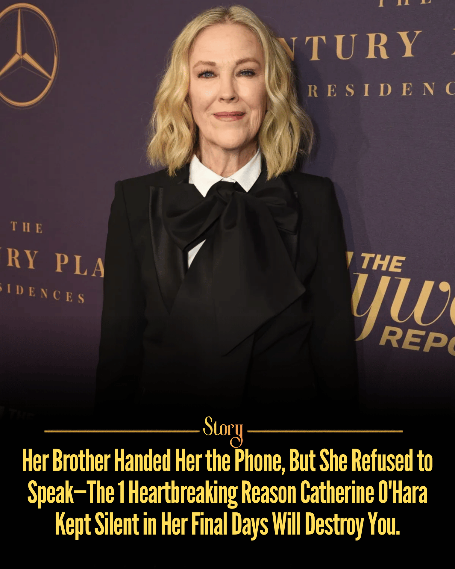 Her Brother Handed Her the Phone, But She Refused to Speak—The 1 Heartbreaking Reason Catherine O’Hara Kept Silent in Her Final Days Will Destroy You.