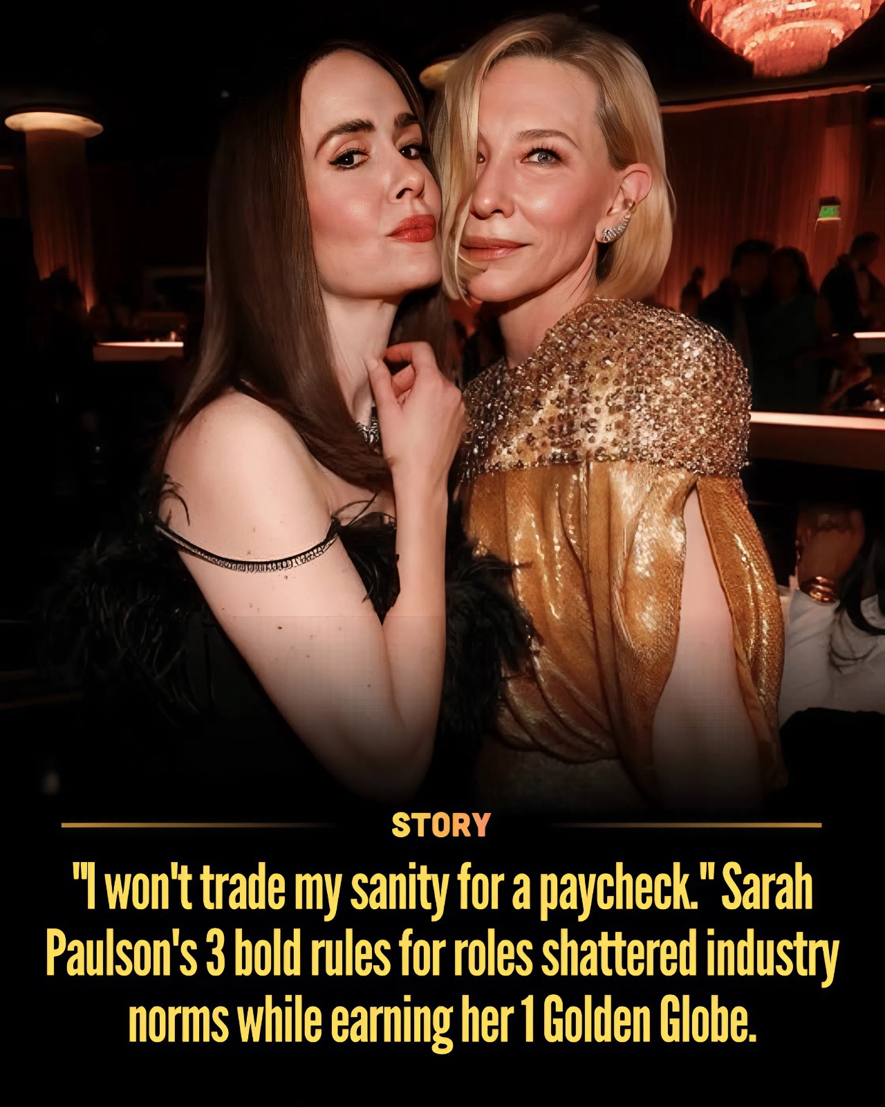 “I won’t trade my sanity for a paycheck.” Sarah Paulson’s 3 bold rules for roles shattered industry norms while earning her 1 Golden Globe.