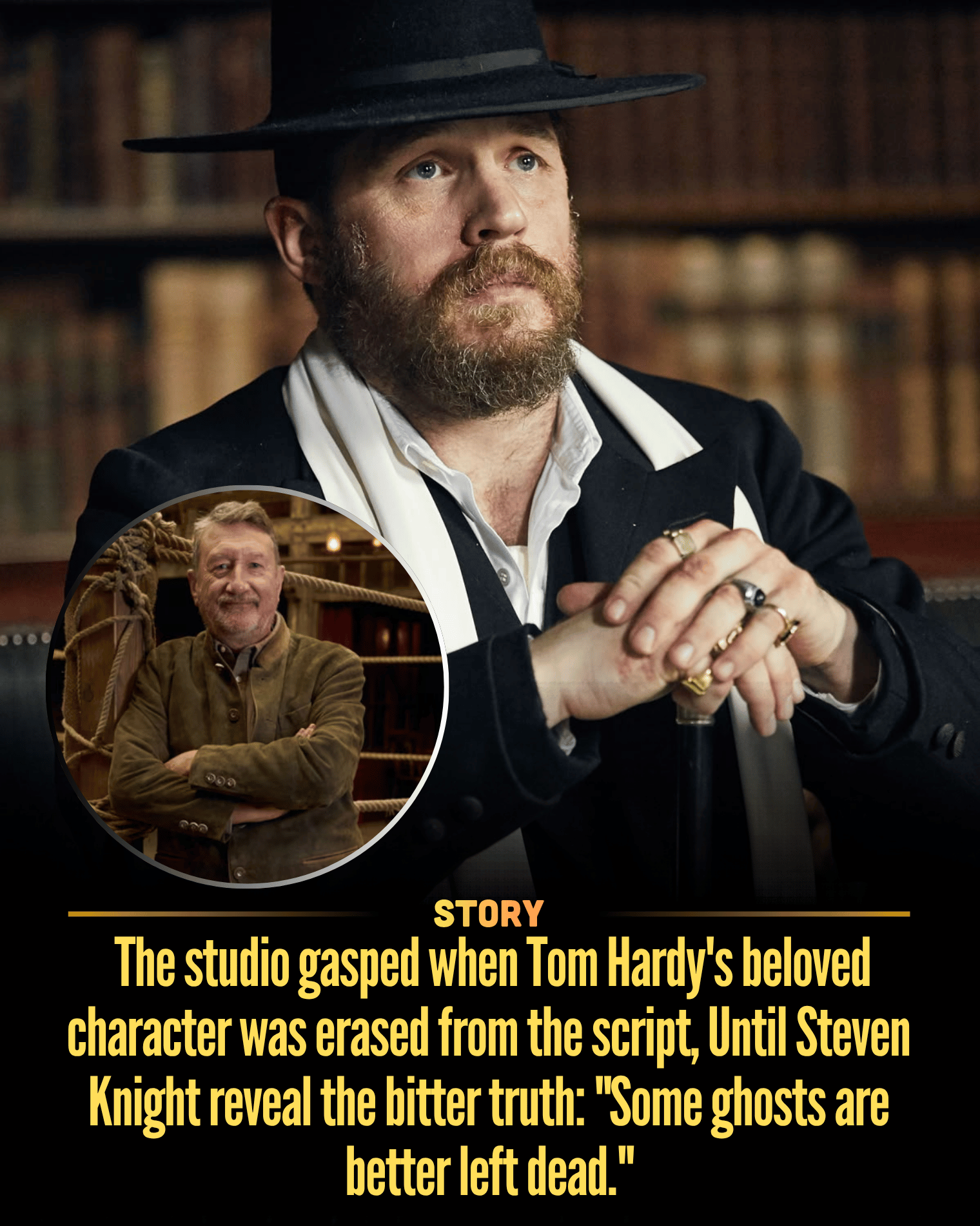 The studio gasped when Tom Hardy’s beloved character was erased from the script, Until Steven Knight reveal the bitter truth: “Some ghosts are better left dead.”