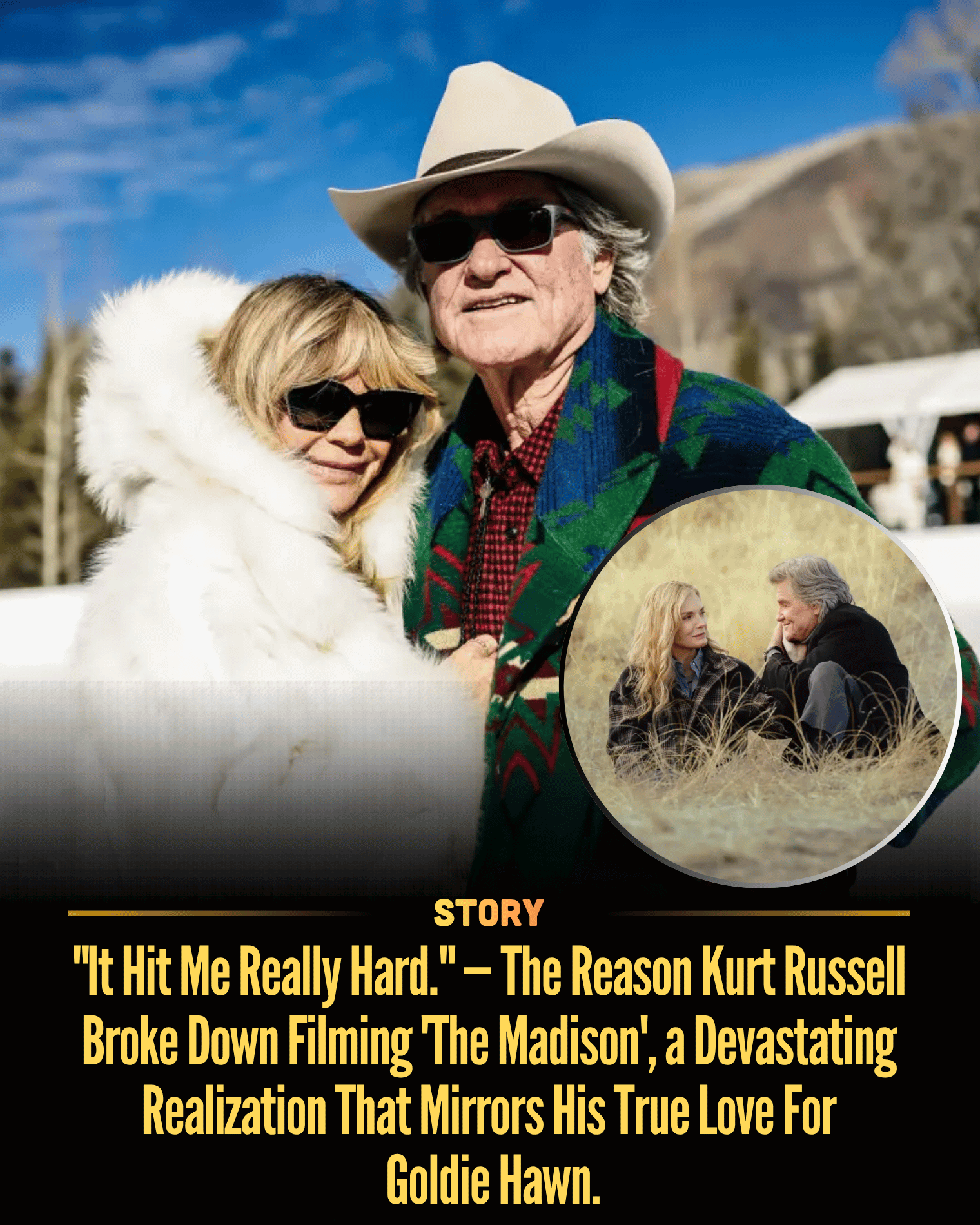“It Hit Me Really Hard.” — The Reason Kurt Russell Broke Down Filming ‘The Madison’, a Devastating Realization That Mirrors His True Love For Goldie Hawn.