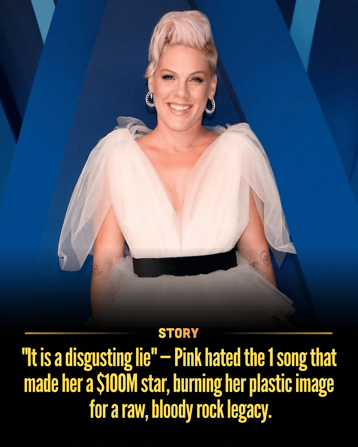 “It is a disgusting lie” — Pink hated the 1 song that made her a $100M star, burning her plastic image for a raw, bloody rock legacy.