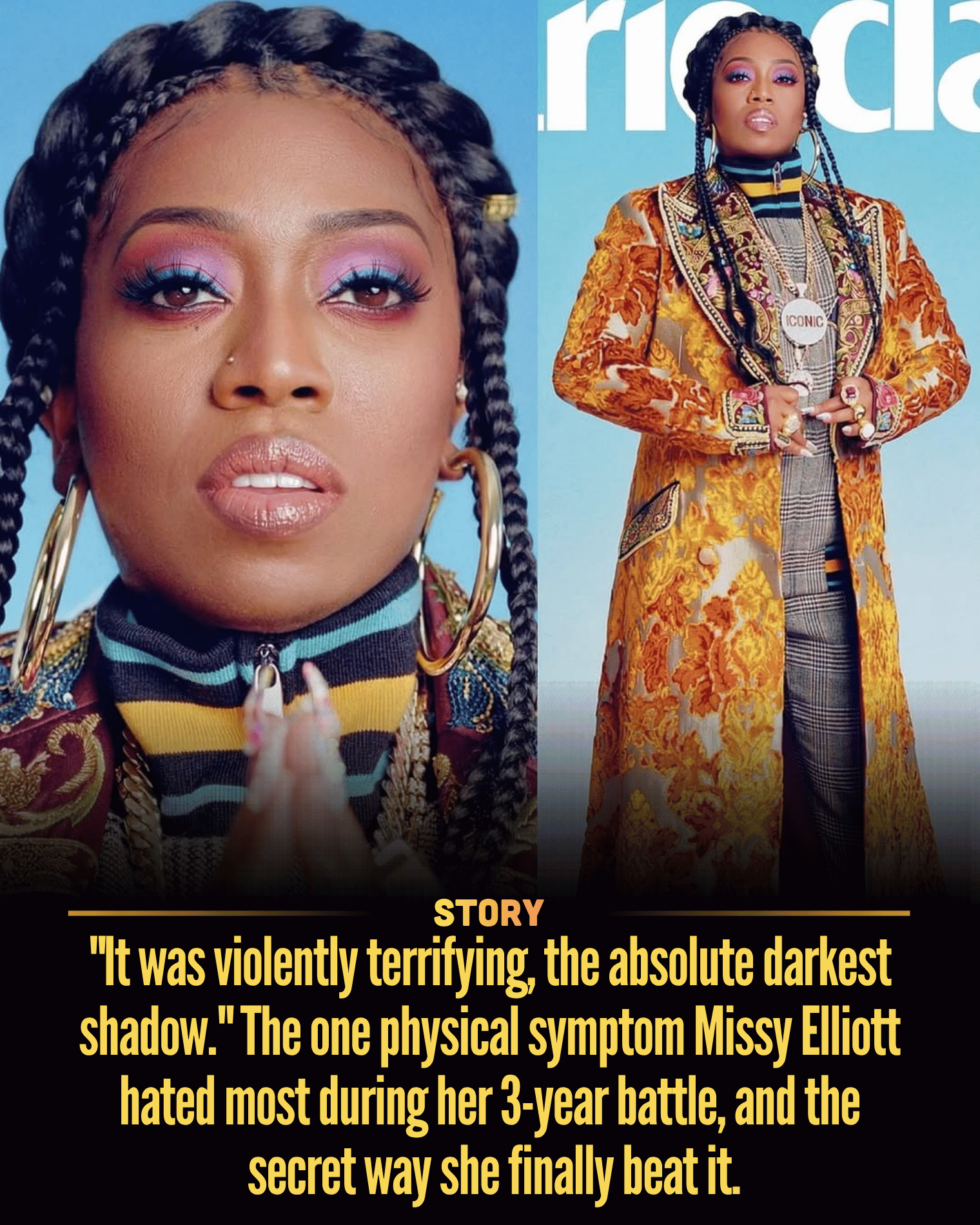 “It was violently terrifying, the absolute darkest shadow.” The one physical symptom Missy Elliott hated most during her 3-year battle, and the secret way she finally beat it.