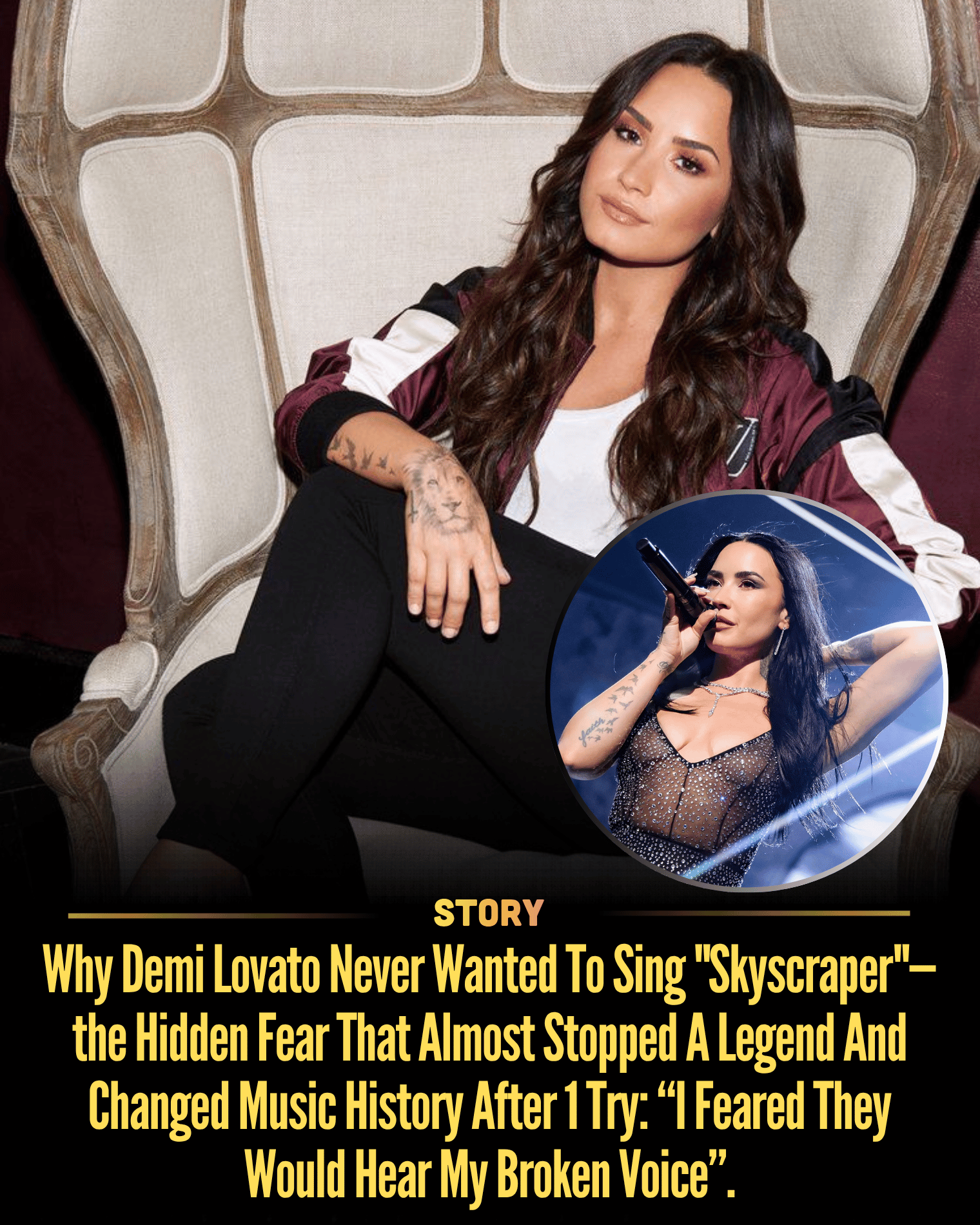 Why Demi Lovato Never Wanted To Sing “Skyscraper”—the Hidden Fear That Almost Stopped A Legend And Changed Music History After 1 Try: “I Feared They Would Hear My Broken Voice”.