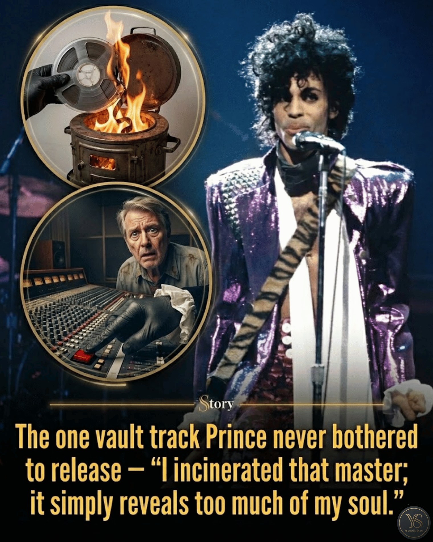 The one vault track Prince never bothered to release — “I incinerated that master; it simply reveals too much of my soul.”