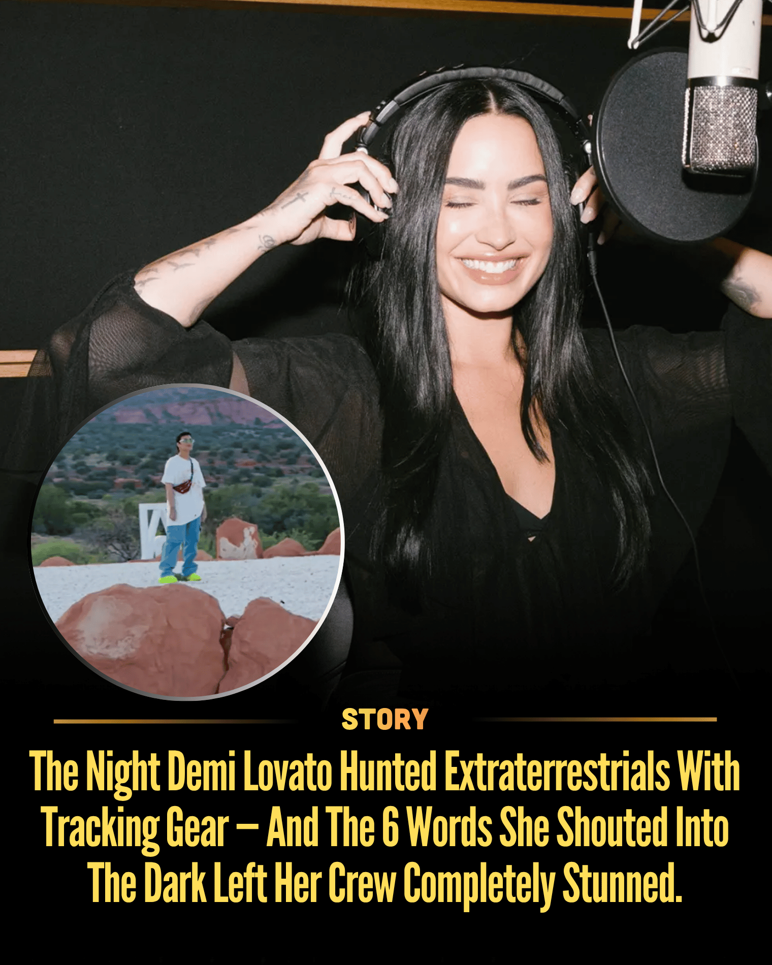 The Night Demi Lovato Hunted Extraterrestrials With Tracking Gear — And The 6 Words She Shouted Into The Dark Left Her Crew Completely Stunned.