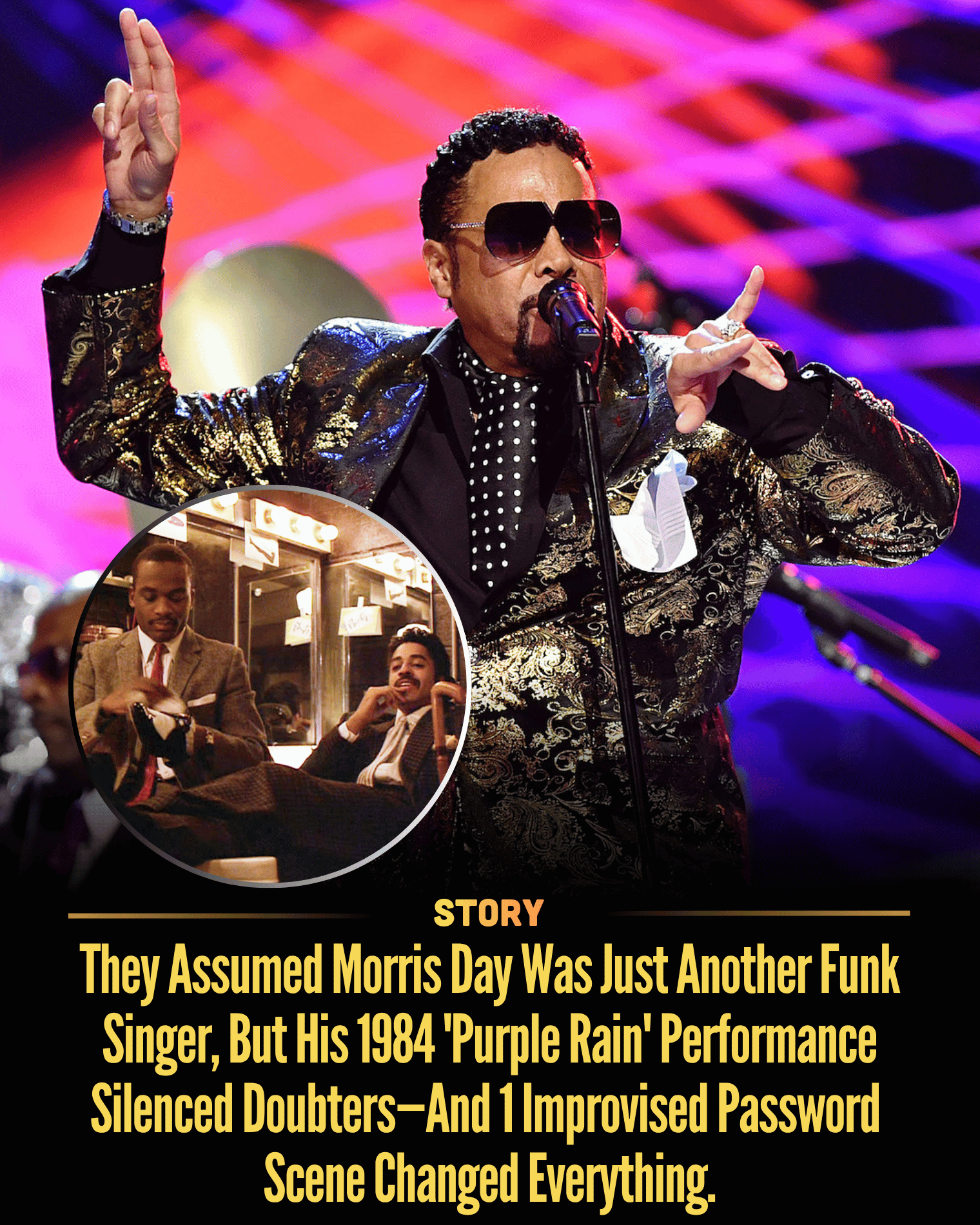 They Assumed Morris Day Was Just Another Funk Singer, But His 1984 ‘Purple Rain’ Performance Silenced Doubters—And 1 Improvised Password Scene Changed Everything.