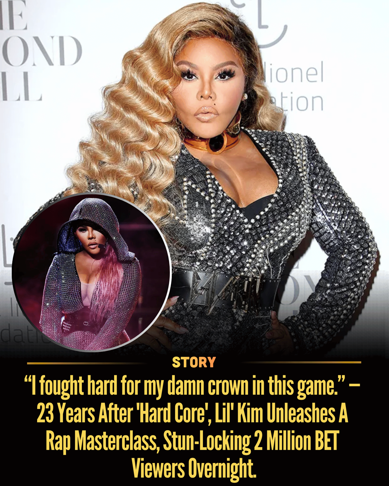 “I fought hard for my damn crown in this game.” — 23 Years After ‘Hard Core’, Lil’ Kim Unleashes A Rap Masterclass, Stun-Locking 2 Million BET Viewers Overnight.