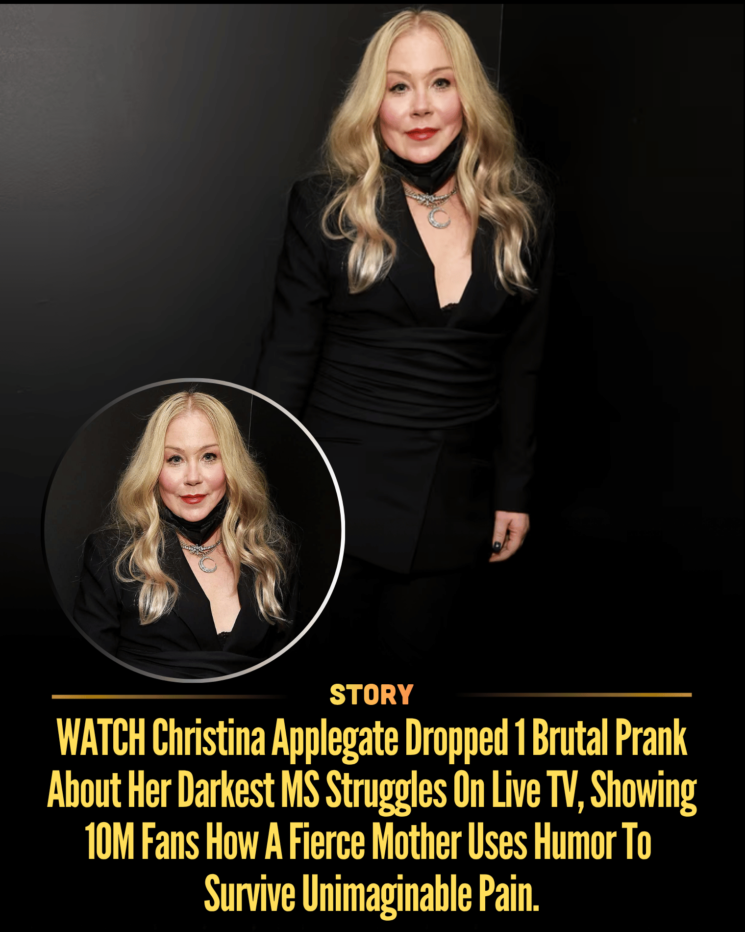 WATCH Christina Applegate Dropped 1 Brutal Prank About Her Darkest MS Struggles On Live TV, Showing 10M Fans How A Fierce Mother Uses Humor To Survive Unimaginable Pain.