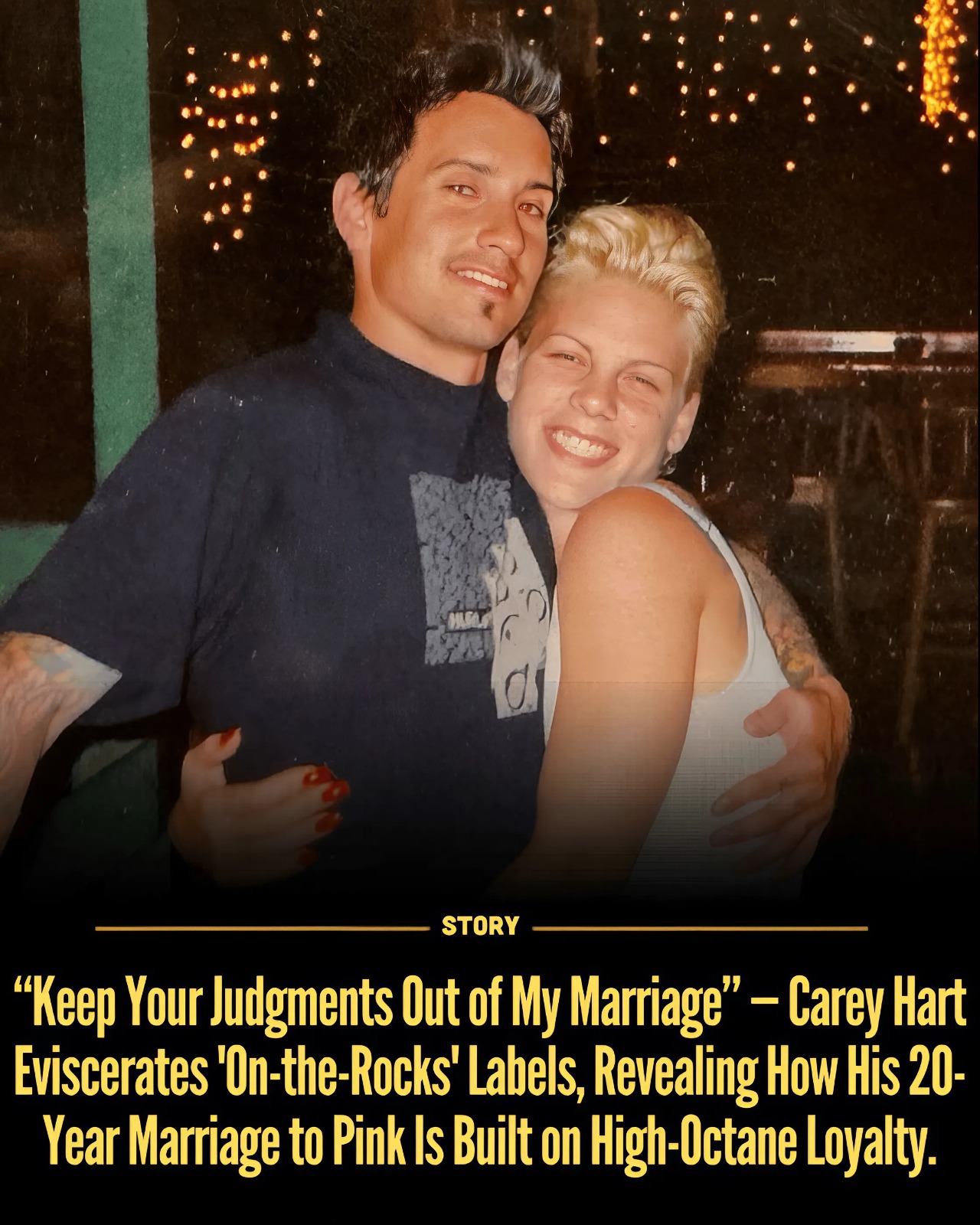 “Keep Your Judgments Out of My Marriage” — Carey Hart Eviscerates ‘On-the-Rocks’ Labels, Revealing How His 20-Year Marriage to Pink Is Built on High-Octane Loyalty.