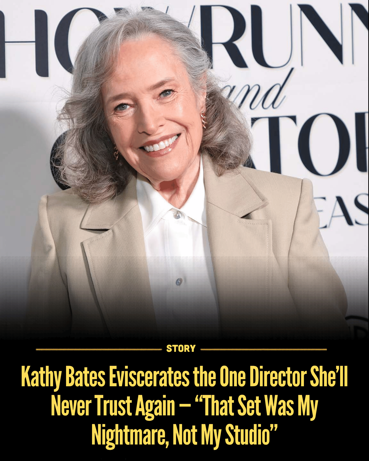 Kathy Bates Eviscerates the One Director She’ll Never Trust Again — “That Set Was My Nightmare, Not My Studio”