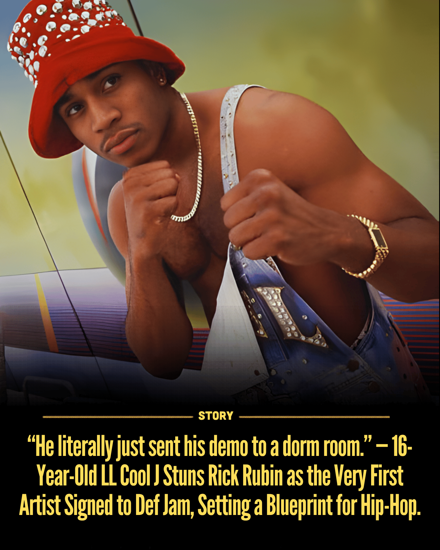 “He literally just sent his demo to a dorm room.” — 16-Year-Old LL Cool J Stuns Rick Rubin as the Very First Artist Signed to Def Jam, Setting a Blueprint for Hip-Hop.