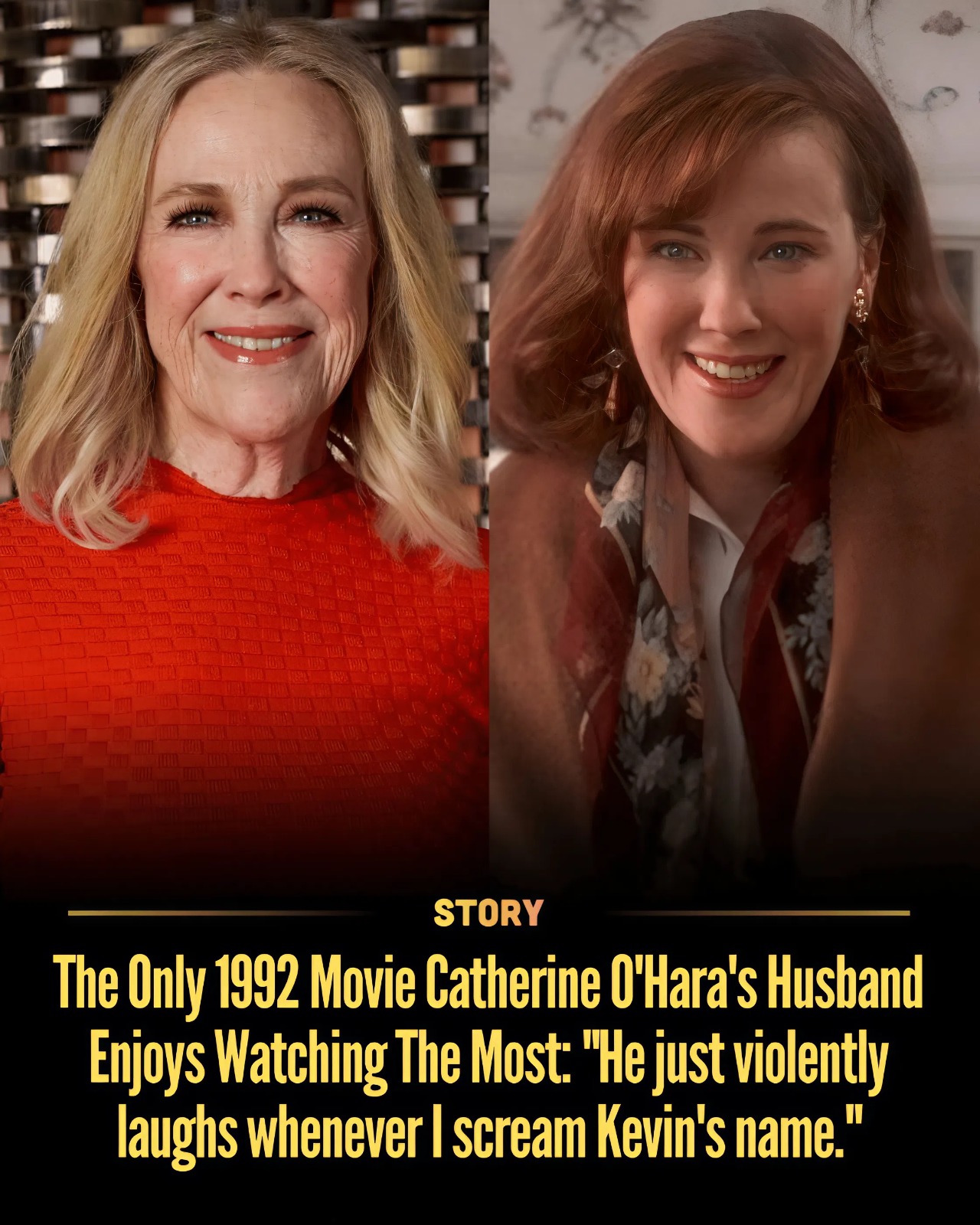The Only 1992 Movie Catherine O’Hara’s Husband Enjoys Watching The Most: “He just violently laughs whenever I scream Kevin’s name.”