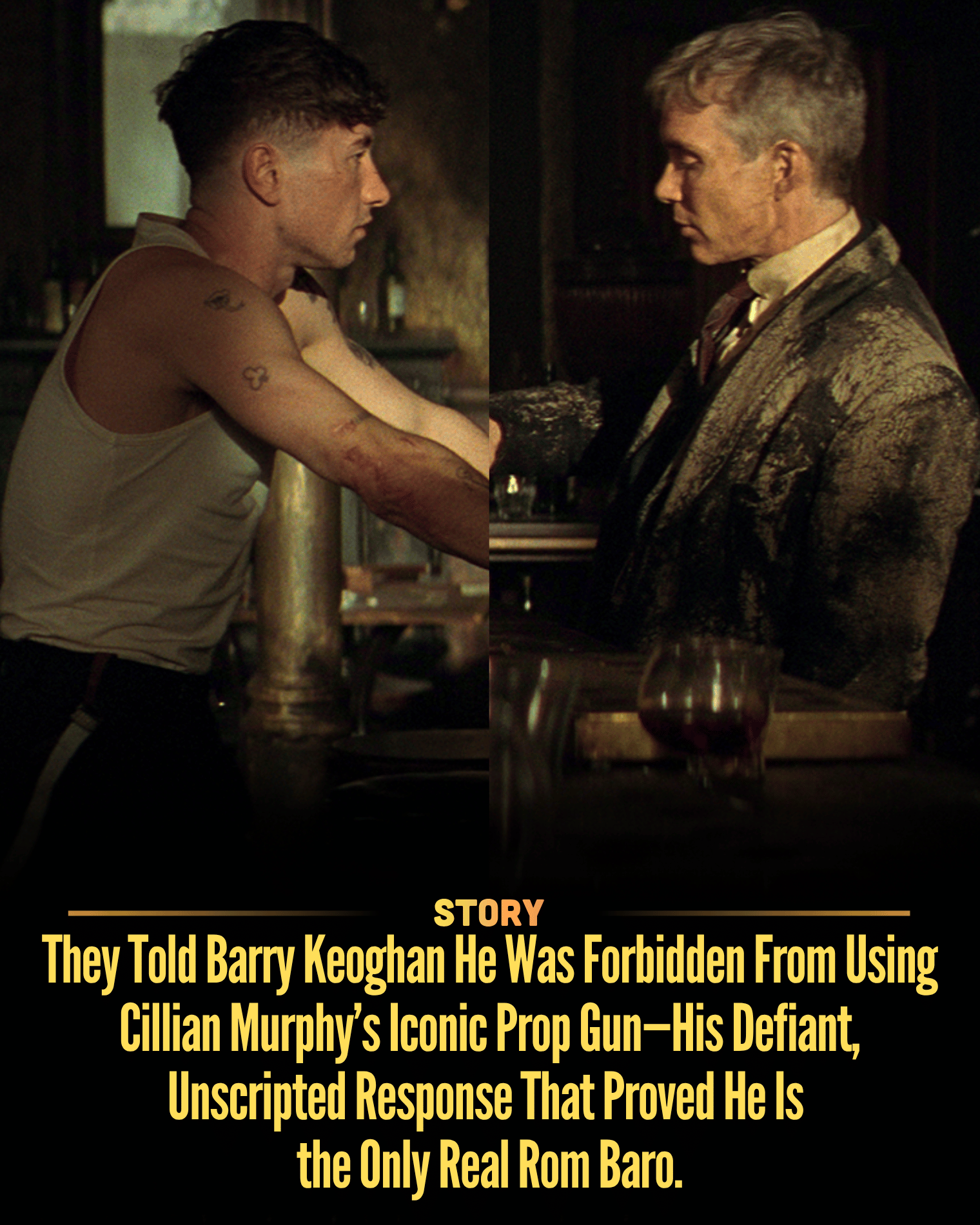 They Told Barry Keoghan He Was Forbidden From Using Cillian Murphy’s Iconic Prop Gun—His Defiant, Unscripted Response That Proved He Is the Only Real Rom Baro.