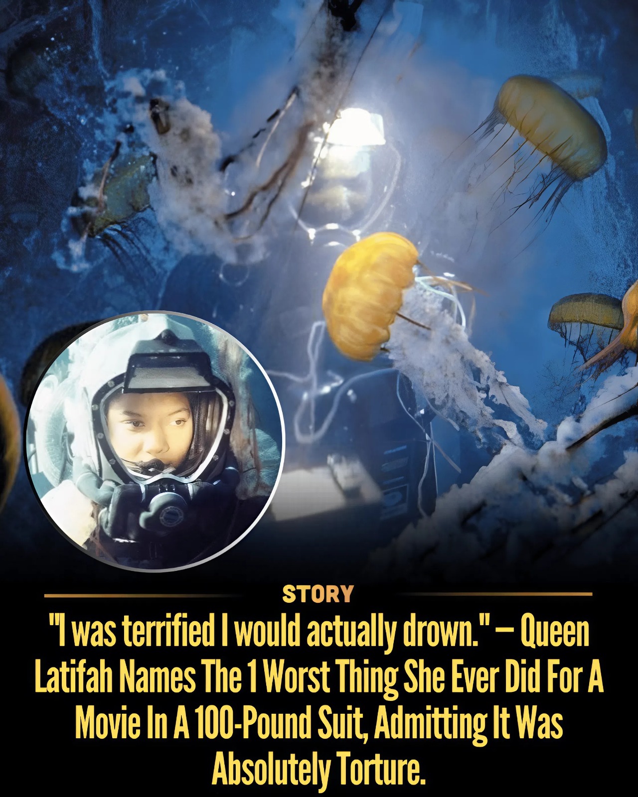 “I was terrified I would actually drown.” — Queen Latifah Names The 1 Worst Thing She Ever Did For A Movie In A 100-Pound Suit, Admitting It Was Absolutely Torture.