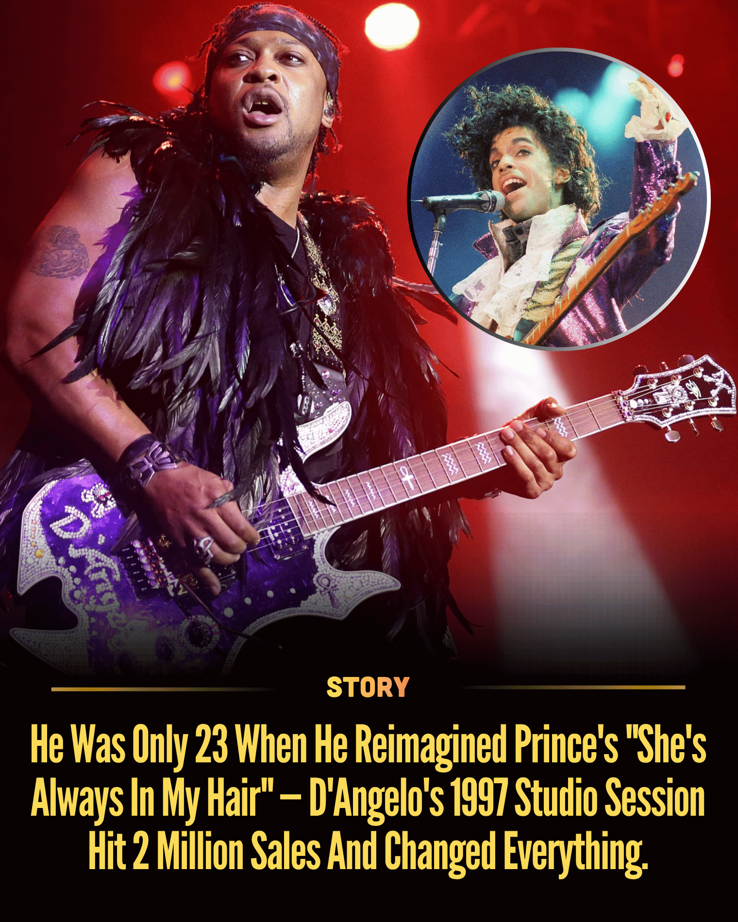 He Was Only 23 When He Reimagined Prince’s “She’s Always In My Hair” — D’Angelo’s 1997 Studio Session Hit 2 Million Sales And Changed Everything.
