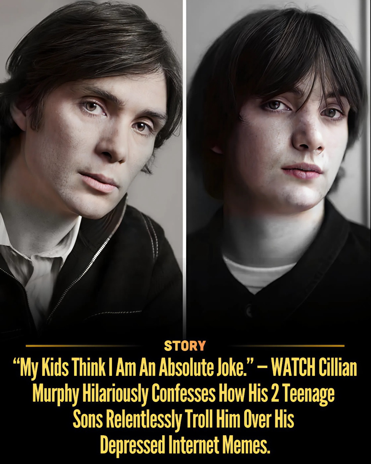 “My Kids Think I Am An Absolute Joke.” — WATCH Cillian Murphy Hilariously Confesses How His 2 Teenage Sons Relentlessly Troll Him Over His Depressed Internet Memes.