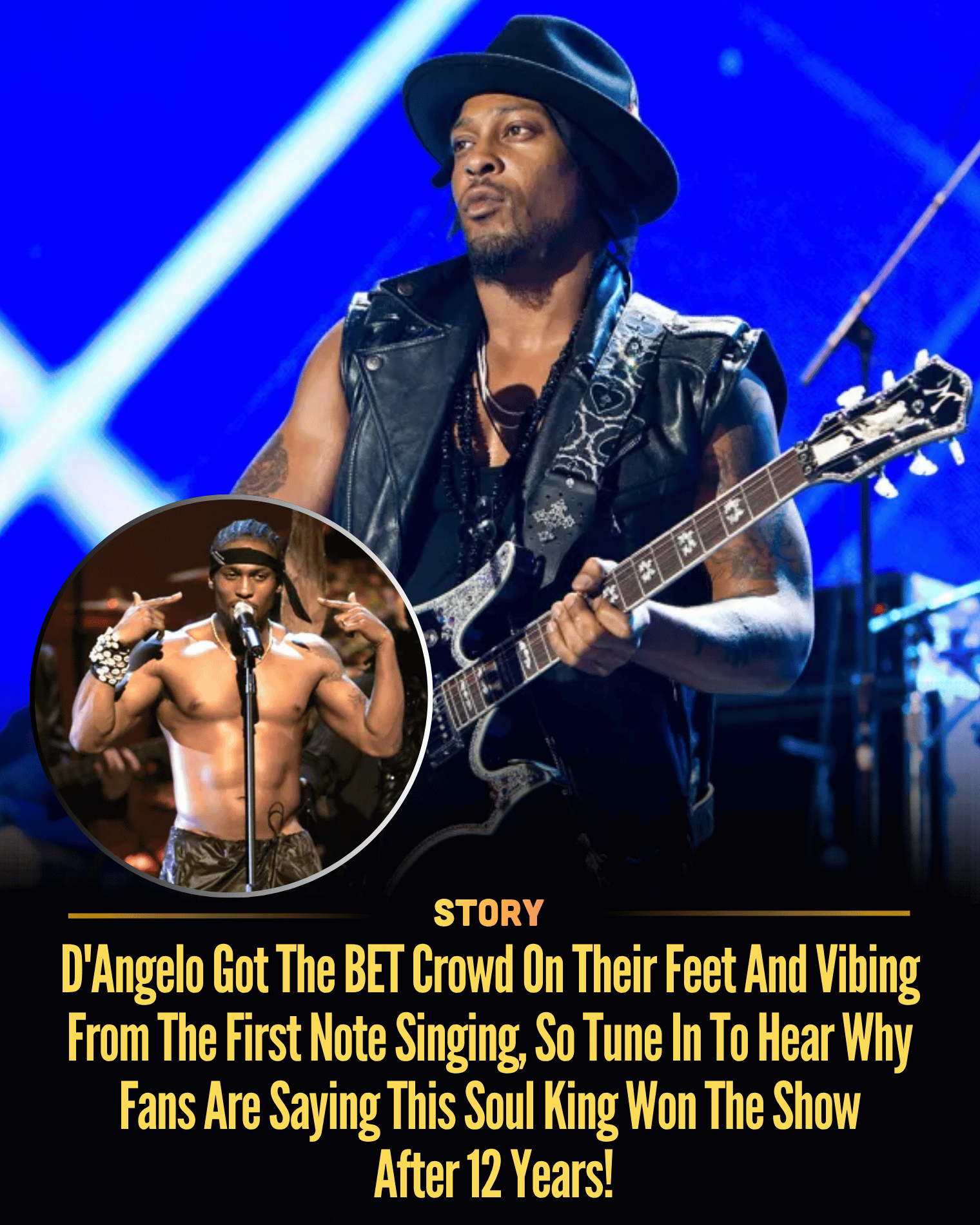 D’Angelo Got The BET Crowd On Their Feet And Vibing From The First Note Singing, So Tune In To Hear Why Fans Are Saying This Soul King Won The Show After 12 Years!