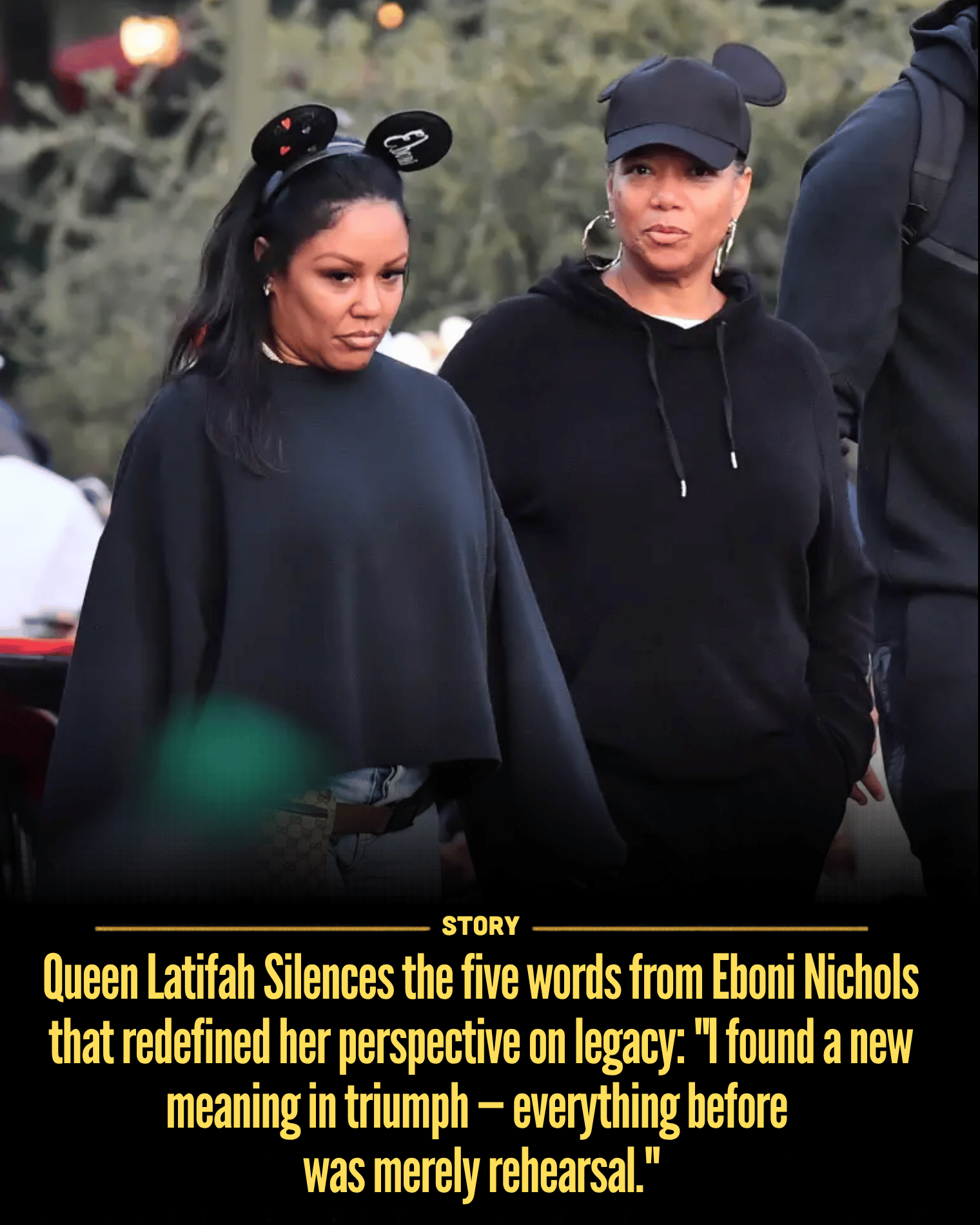 Queen Latifah Silences the five words from Eboni Nichols that redefined her perspective on legacy: “I found a new meaning in triumph — everything before was merely rehearsal.”