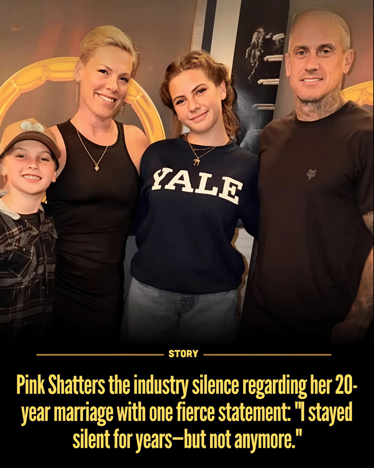 Pink Shatters the industry silence regarding her 20-year marriage with one fierce statement: “I stayed silent for years—but not anymore.”