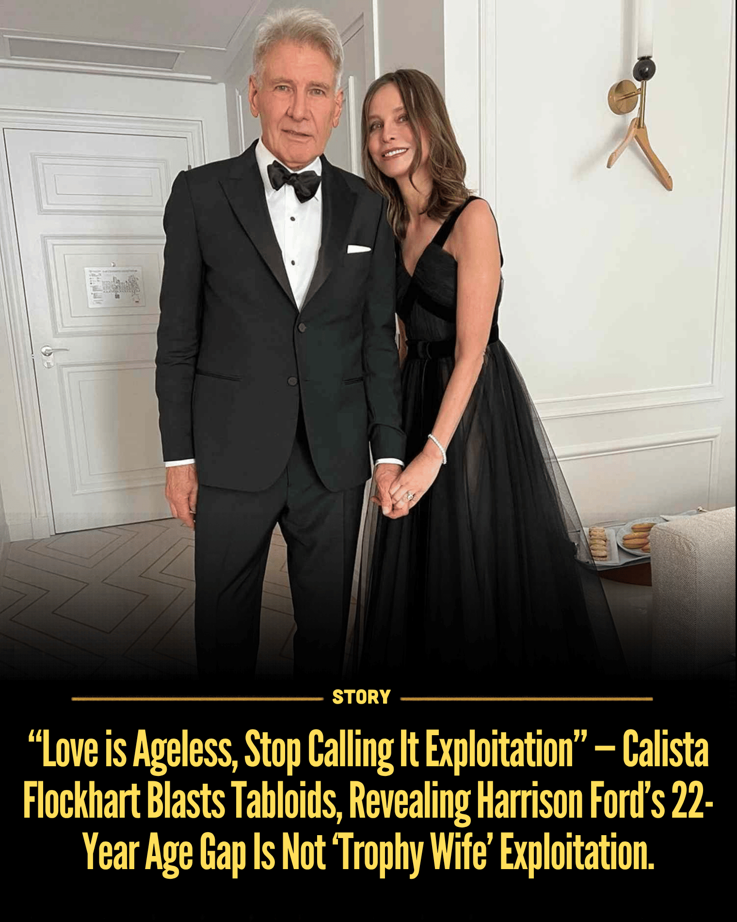 “Love is Ageless, Stop Calling It Exploitation” — Calista Flockhart Blasts Tabloids, Revealing Harrison Ford’s 22-Year Age Gap Is Not ‘Trophy Wife’ Exploitation.