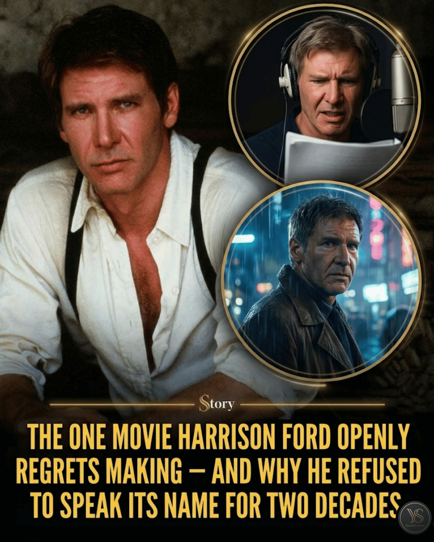 The One Movie Harrison Ford Openly Regrets Making — And Why He Refused to Speak Its Name for Two Decades.