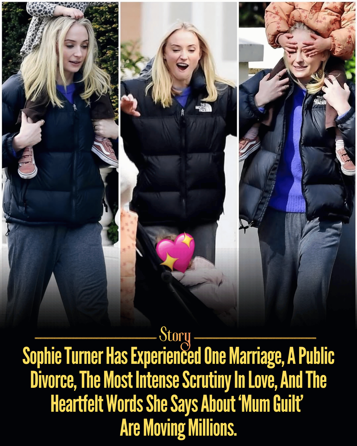 Sophie Turner Has Experienced One Marriage, A Public Divorce, The Most Intense Scrutiny In Love, And The Heartfelt Words She Says About ‘Mum Guilt’ Are Moving Millions.
