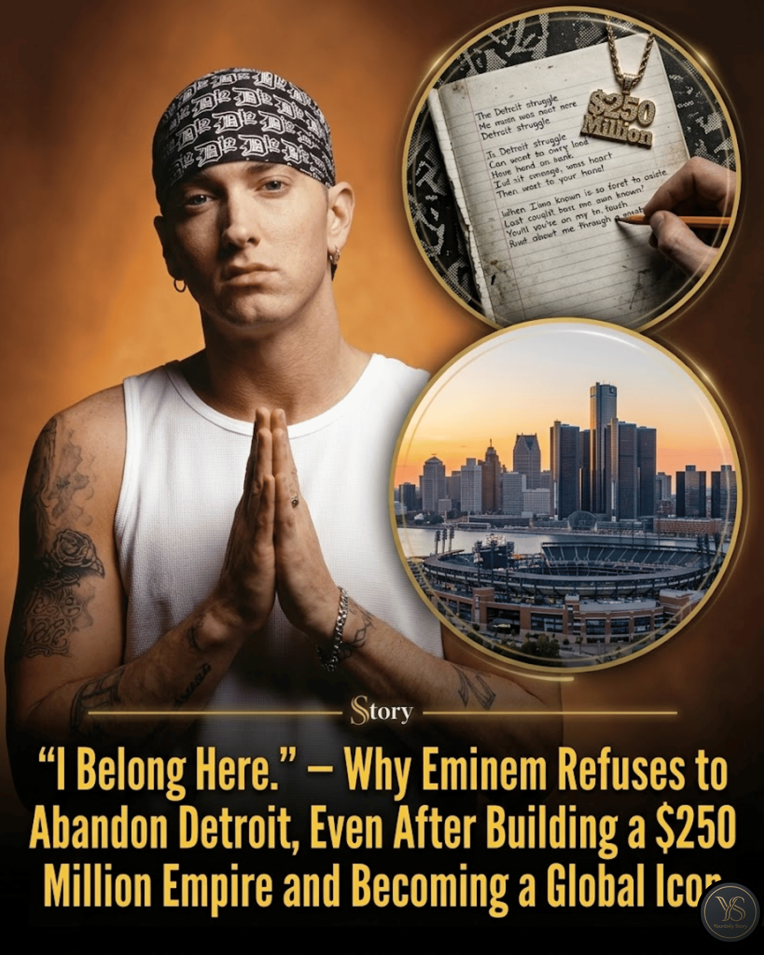 “I Belong Here.” — Why Eminem Refuses to Abandon Detroit, Even After Building a $250 Million Empire and Becoming a Global Icon.