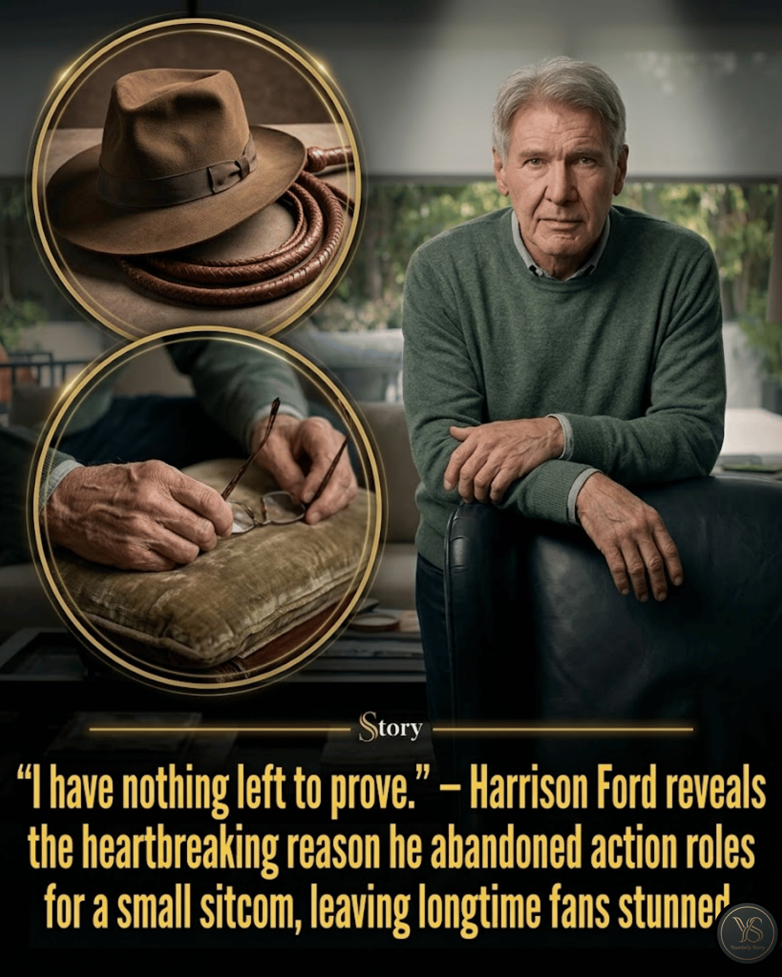 “I have nothing left to prove.” — Harrison Ford reveals the heartbreaking reason he abandoned action roles for a small sitcom, leaving longtime fans stunned.