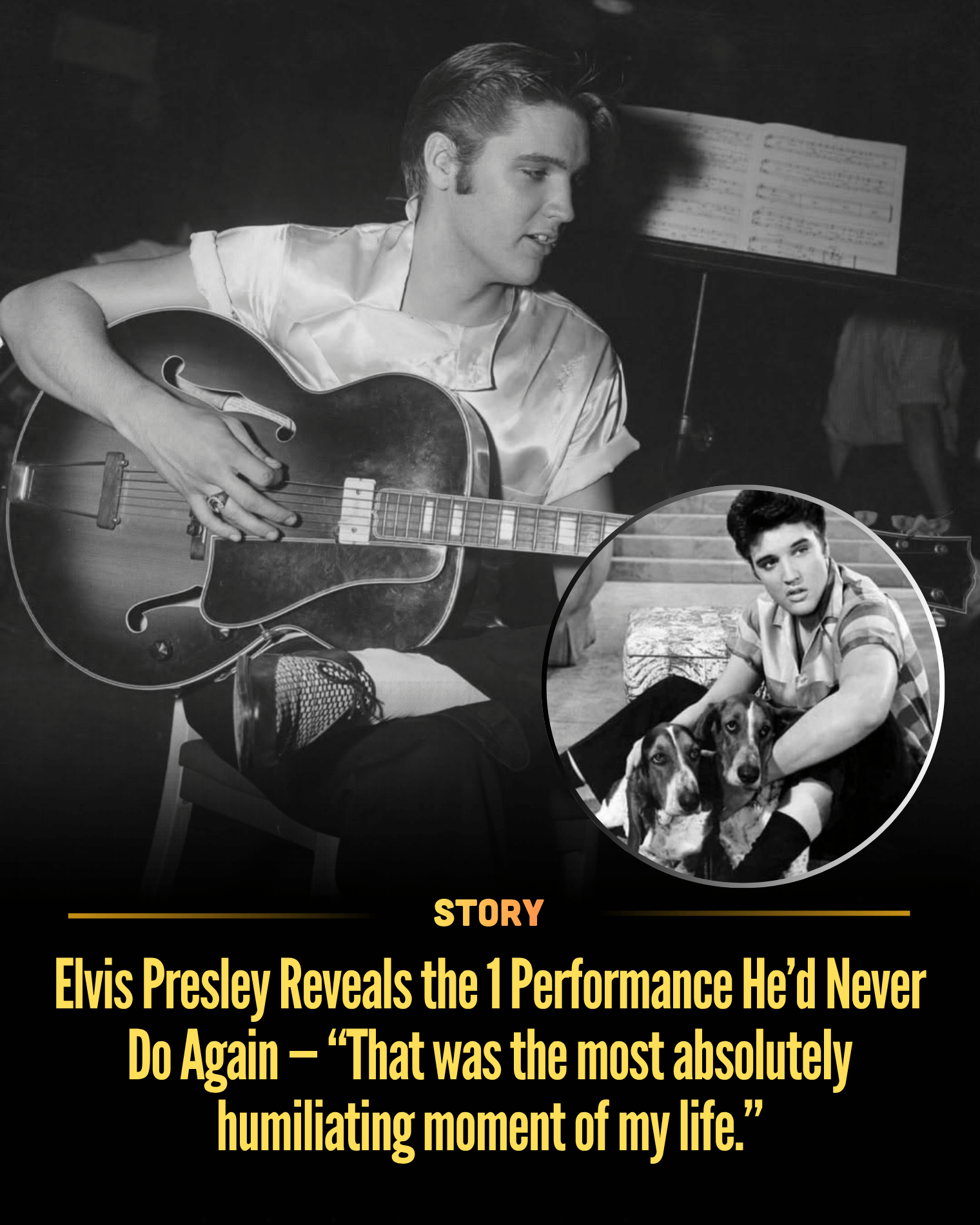 Elvis Presley Reveals the 1 Performance He’d Never Do Again — “That was the most absolutely humiliating moment of my life.”