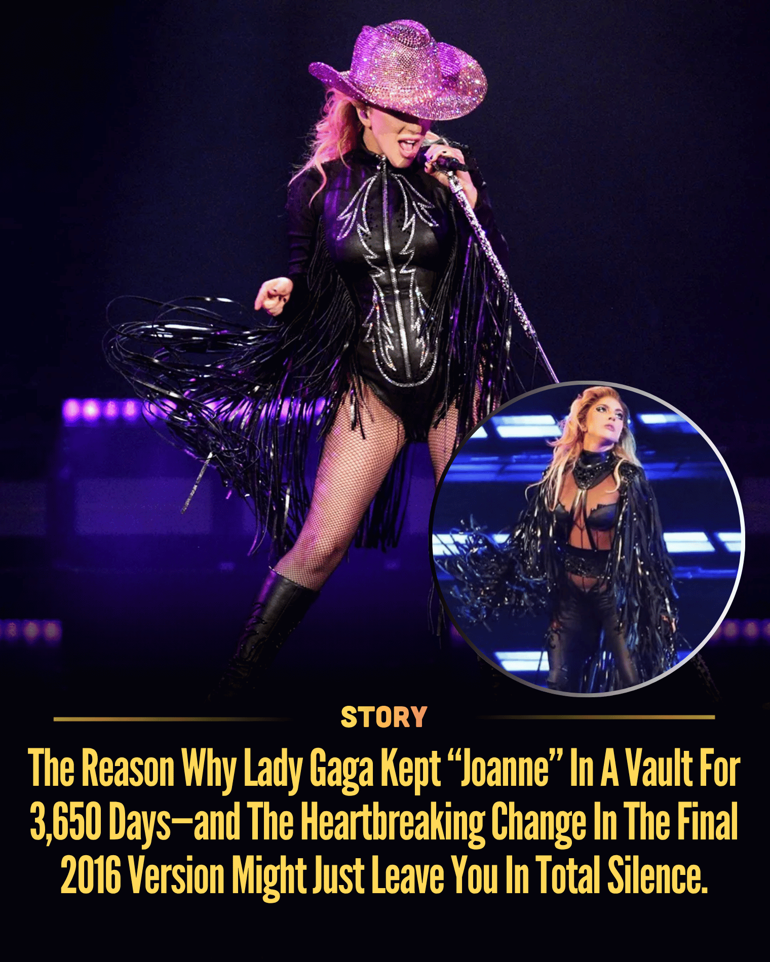 The Reason Why Lady Gaga Kept “Joanne” In A Vault For 3,650 Days—and The Heartbreaking Change In The Final 2016 Version Might Just Leave You In Total Silence.