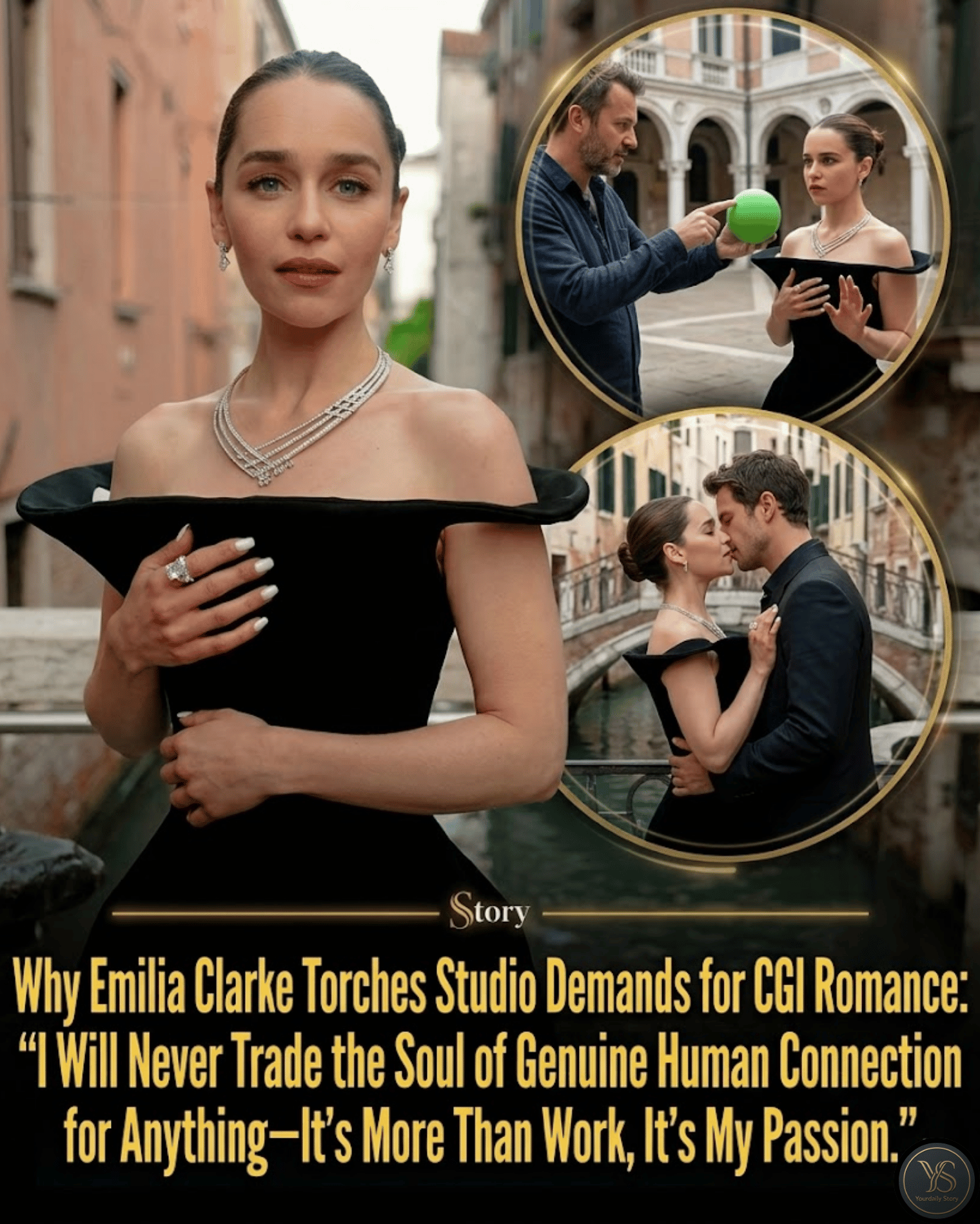 Why Emilia Clarke Torches Studio Demands for CGI Romance: “I Will Never Trade the Soul of Genuine Human Connection for Anything—It’s More Than Work, It’s My Passion.”