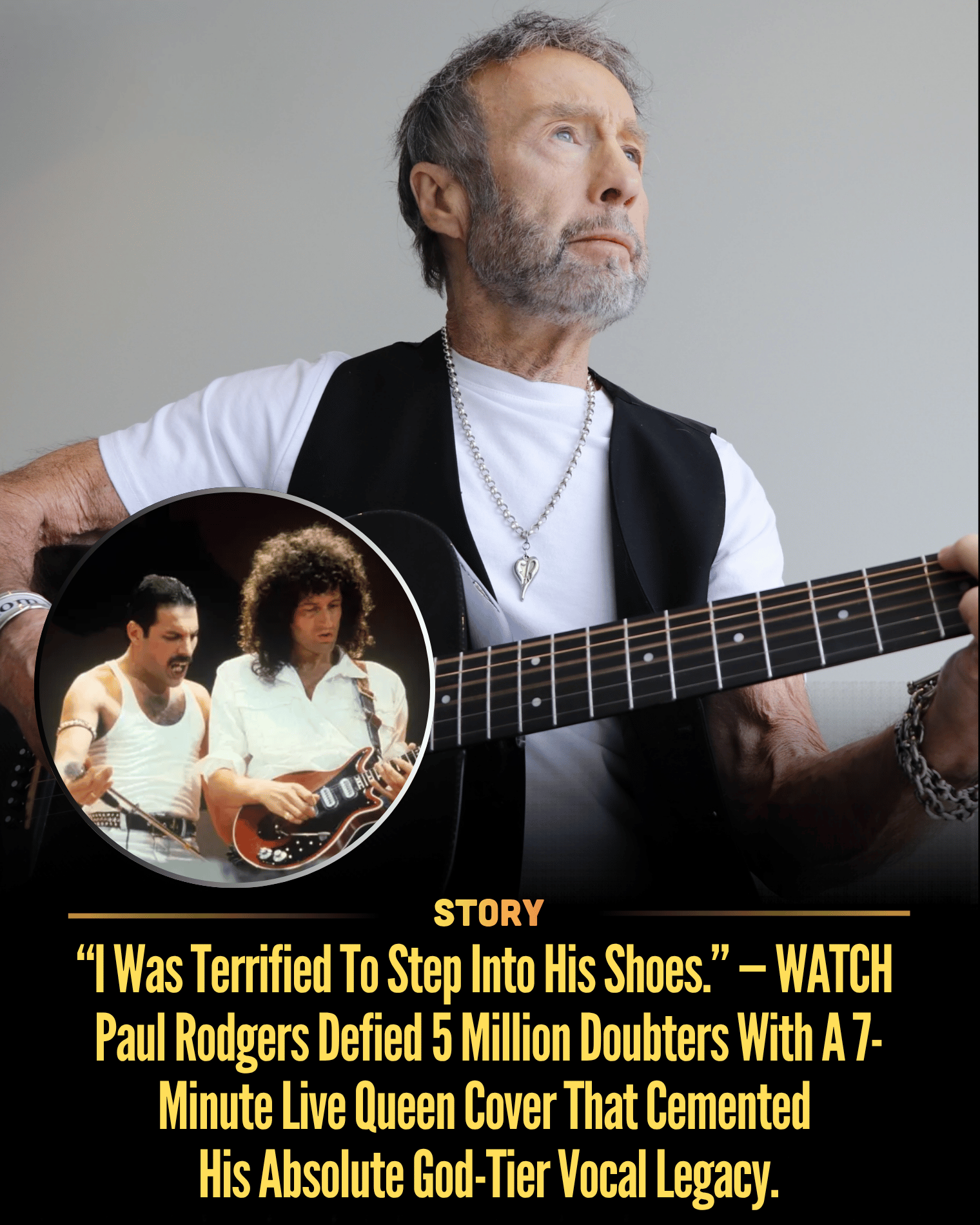“I Was Terrified To Step Into His Shoes.” — WATCH Paul Rodgers Defied 5 Million Doubters With A 7-Minute Live Queen Cover That Cemented His Absolute God-Tier Vocal Legacy.