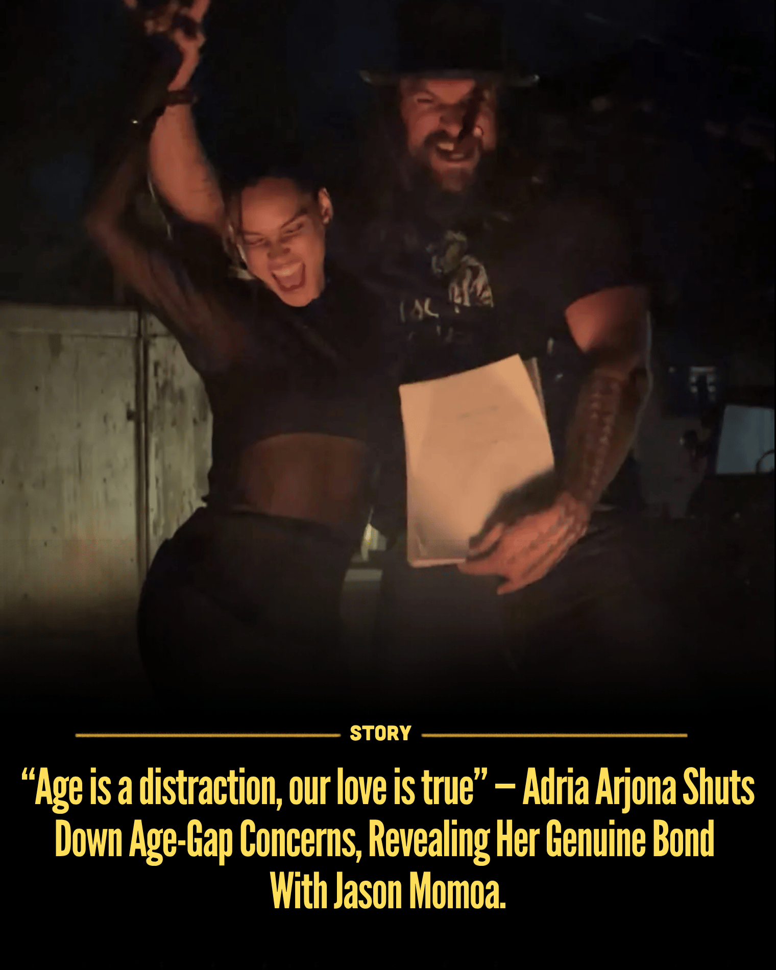“Age is a distraction, our love is true” — Adria Arjona Shuts Down Age-Gap Concerns, Revealing Her Genuine Bond With Jason Momoa.