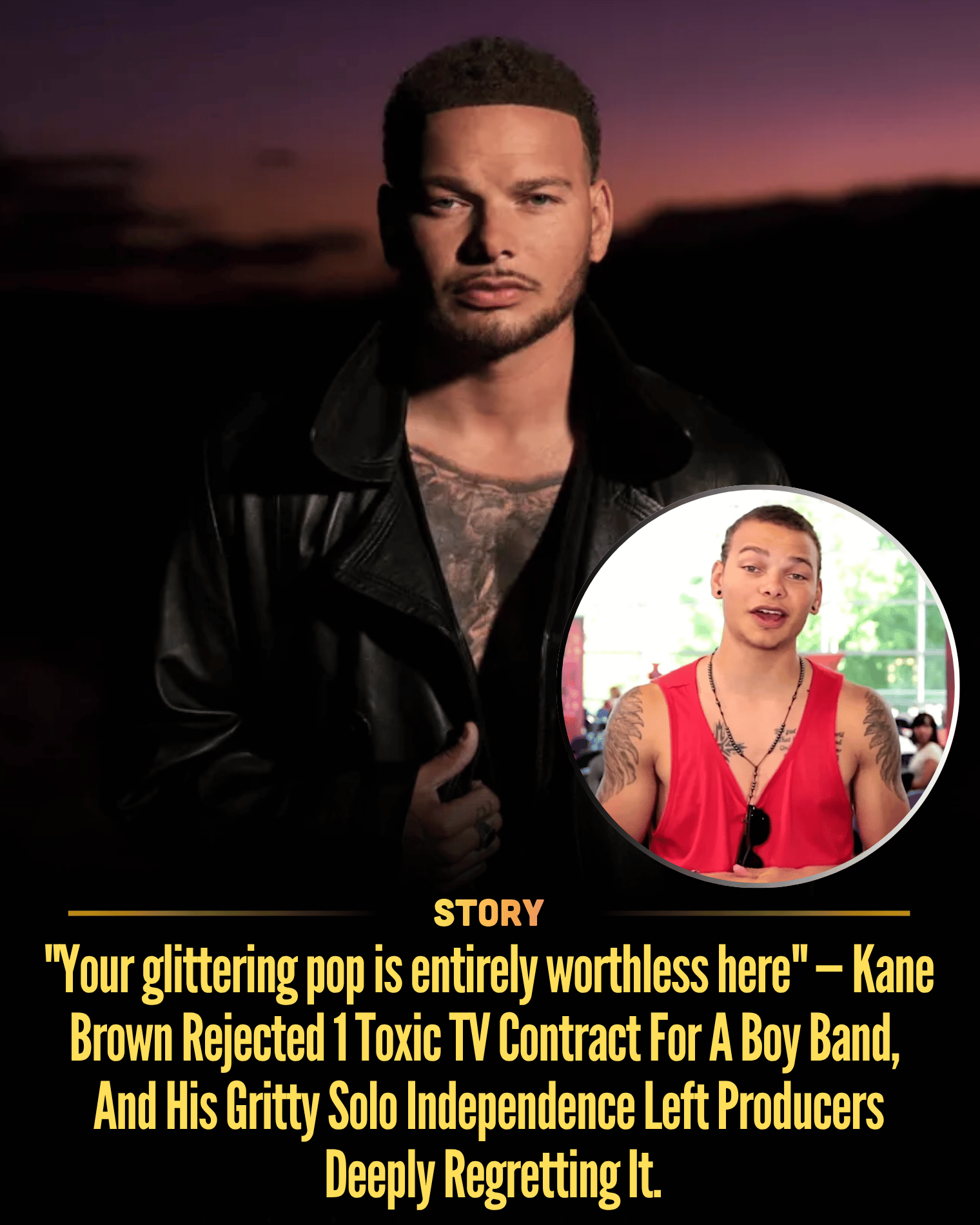 “Your glittering pop is entirely worthless here” — Kane Brown Rejected 1 Toxic TV Contract For A Boy Band, And His Gritty Solo Independence Left Producers Deeply Regretting It.