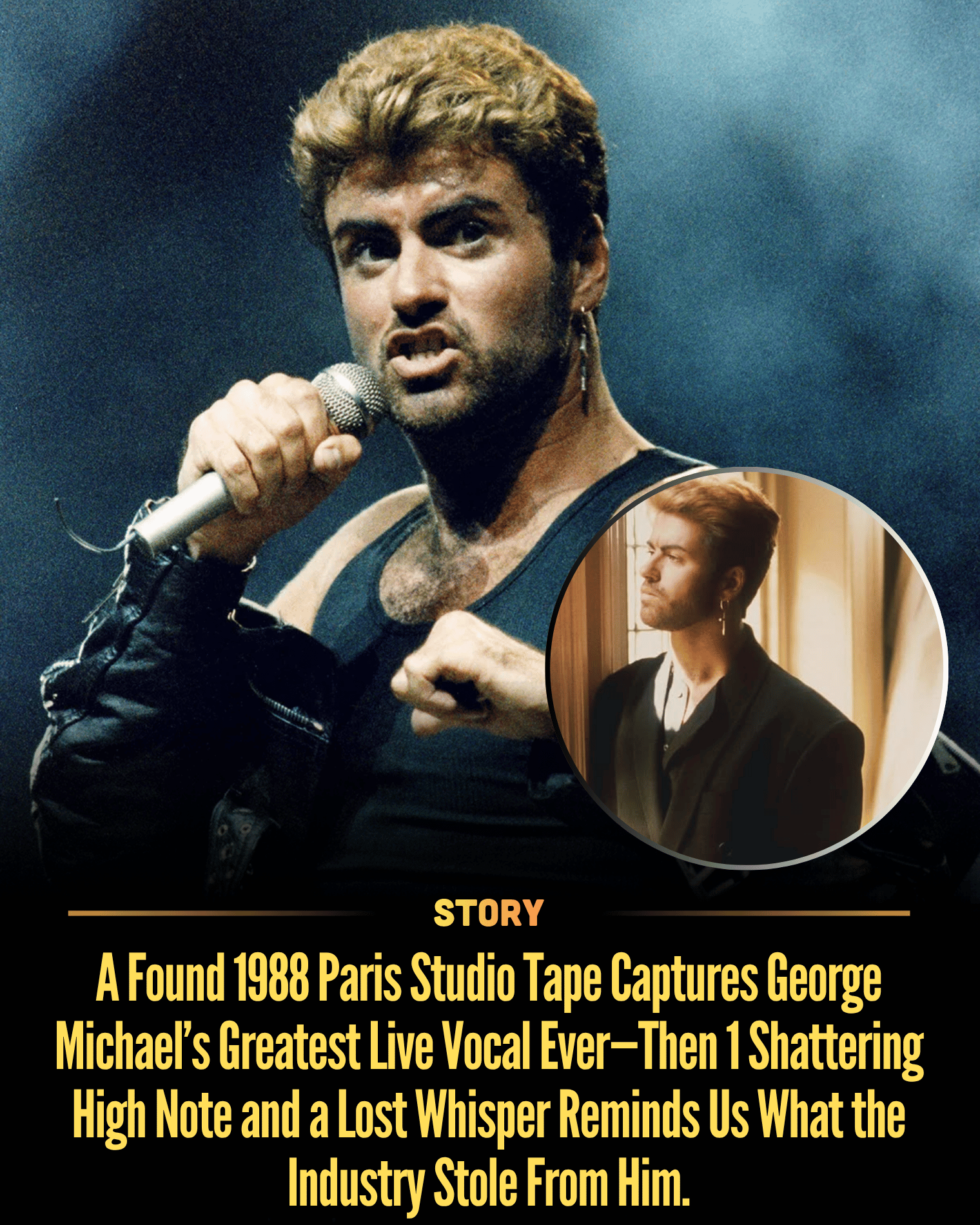 A Found 1988 Paris Studio Tape Captures George Michael’s Greatest Live Vocal Ever—Then 1 Shattering High Note and a Lost Whisper Reminds Us What the Industry Stole From Him.