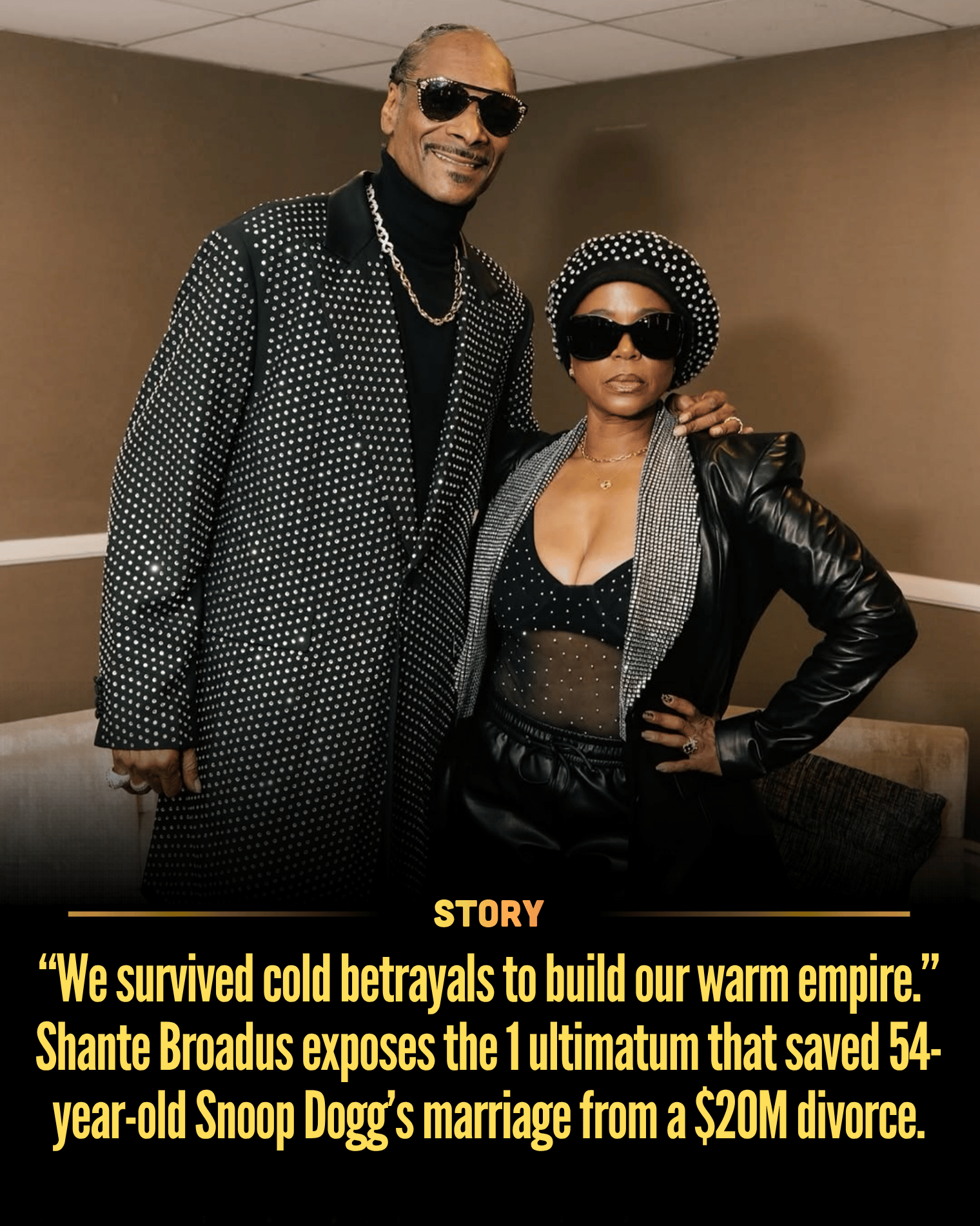 “We survived cold betrayals to build our warm empire.” Shante Broadus exposes the 1 ultimatum that saved 54-year-old Snoop Dogg’s marriage from a $20M divorce.